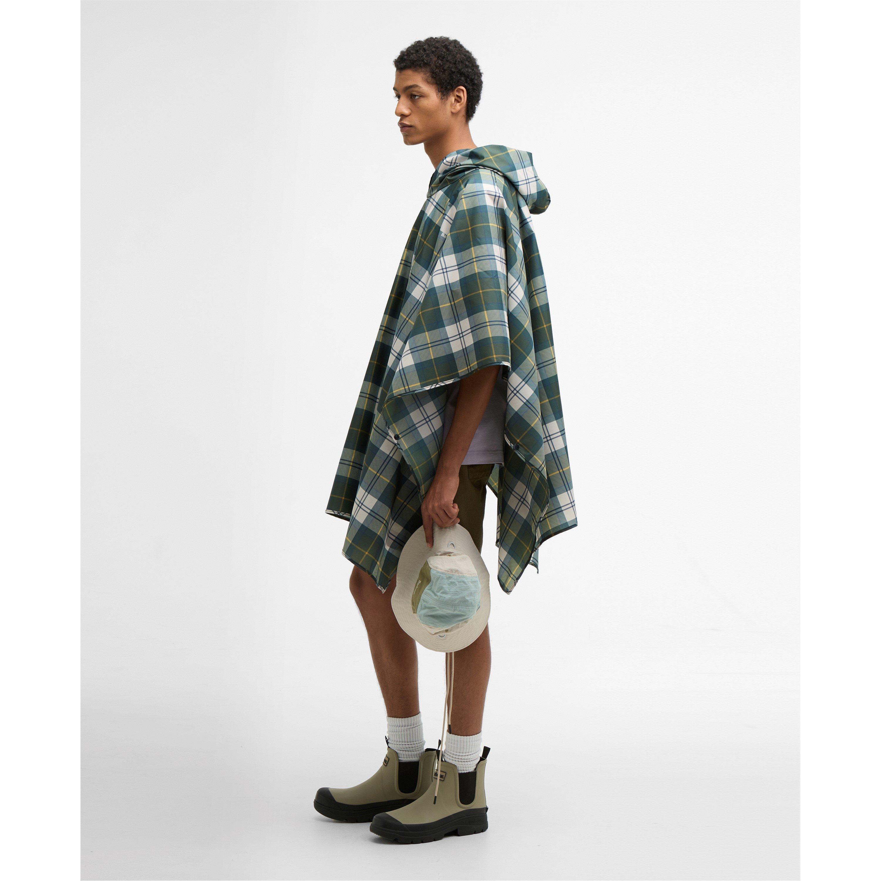 Ancient Tartan - Barbour - Men's Tartan Water Resistant Hooded Poncho - 3