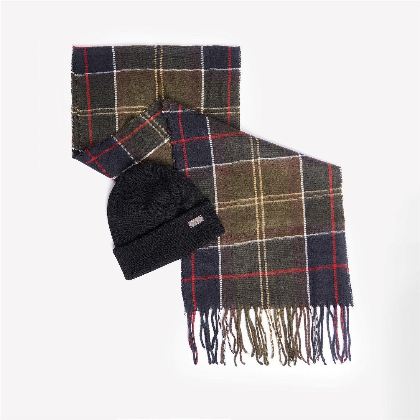 Classic Tartan - Barbour - Swinton Beanie & Galingale Scarf Gift Set - 4