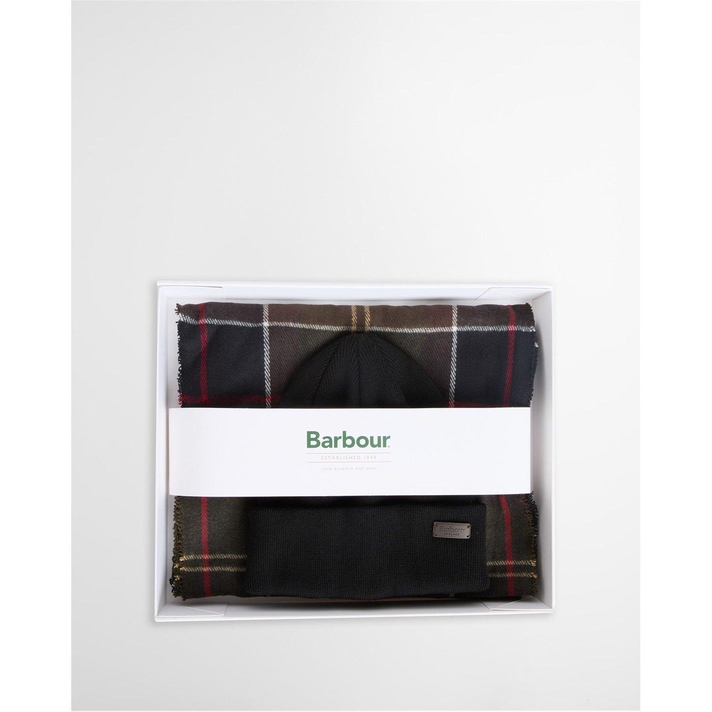 Classic - Barbour - Swinton Beanie & Galingale Scarf Gift Set - 2