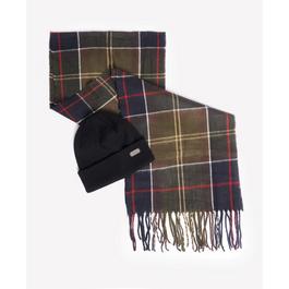 Barbour Swinton Beanie & Galingale Scarf Gift Set