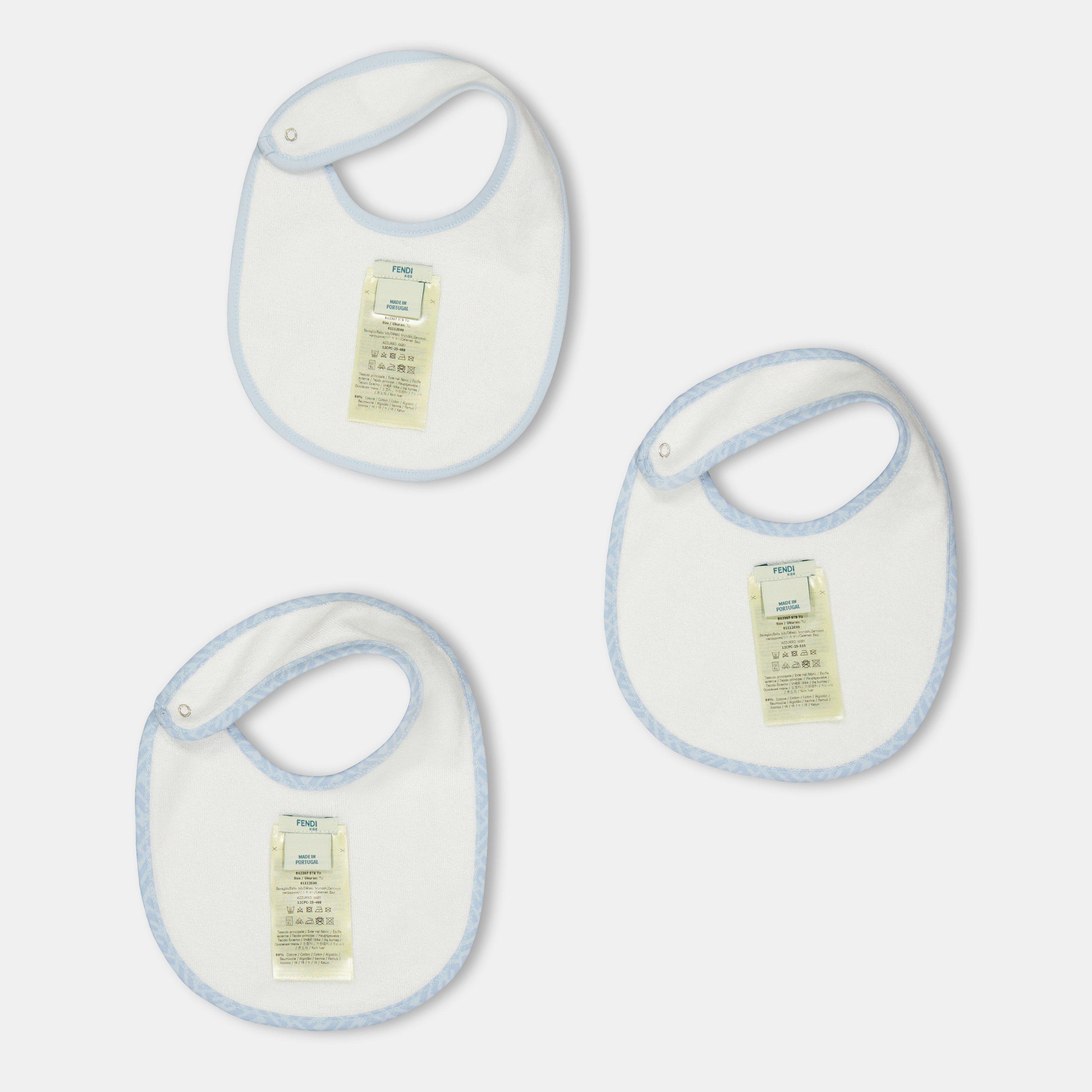 Azzurro F19J14 - Fendi - Kids' Secure Fastening Baby Bibs - 2