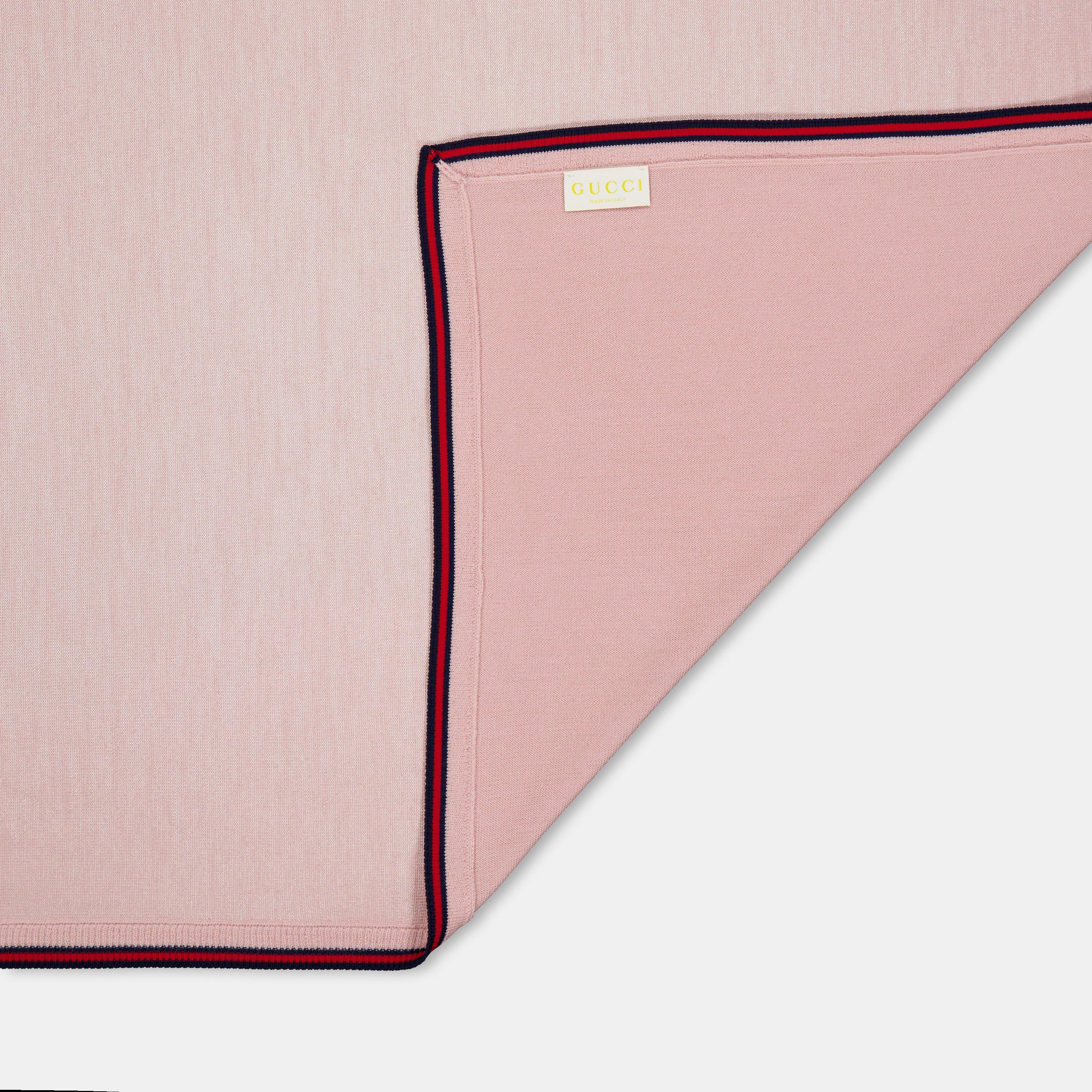 Pink/Blue 5968 - Gucci - Unisex Kids' Gentle Texture Baby Blanket - 2