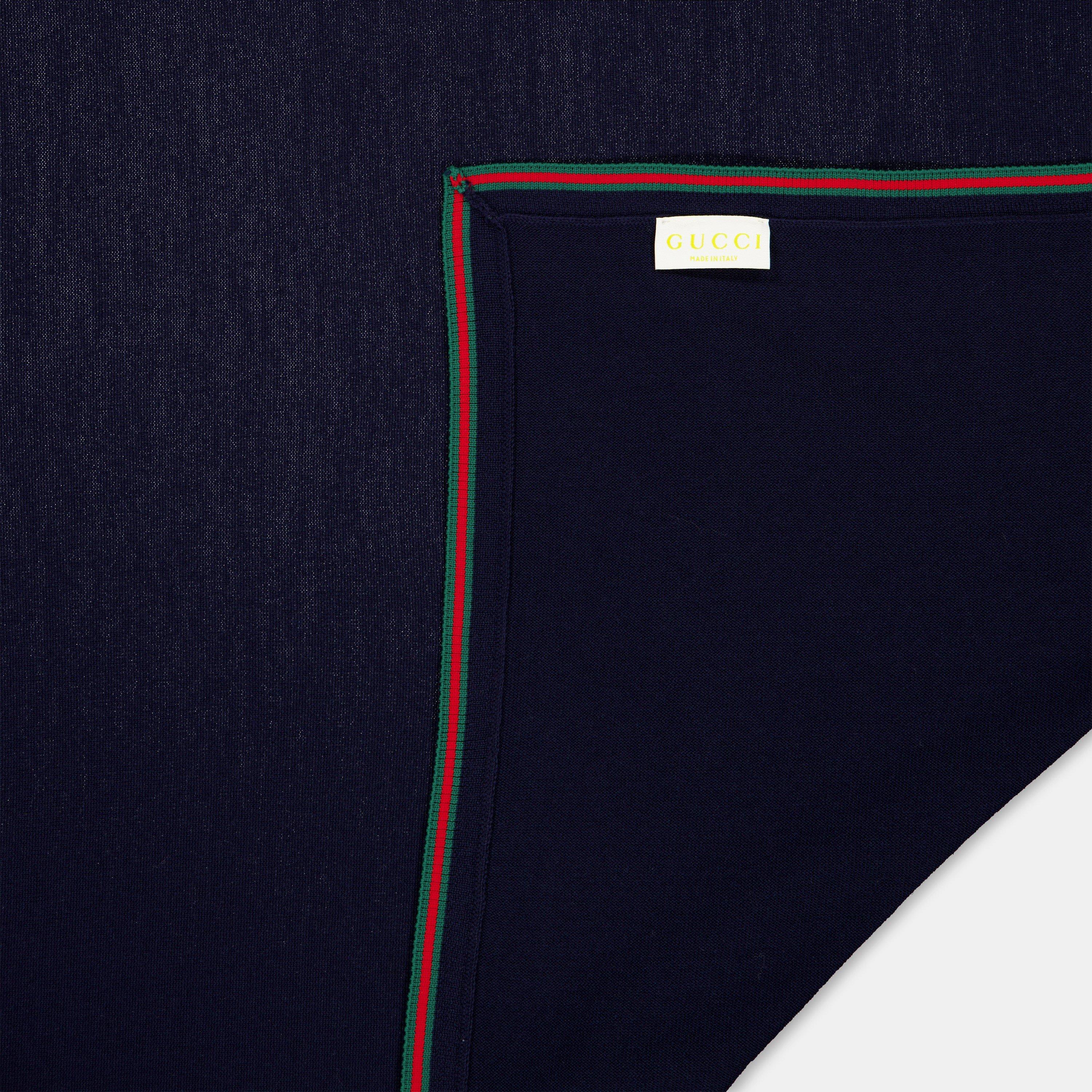 Navy 4166 - Gucci - Kids' Gentle Texture Baby Blanket - 2