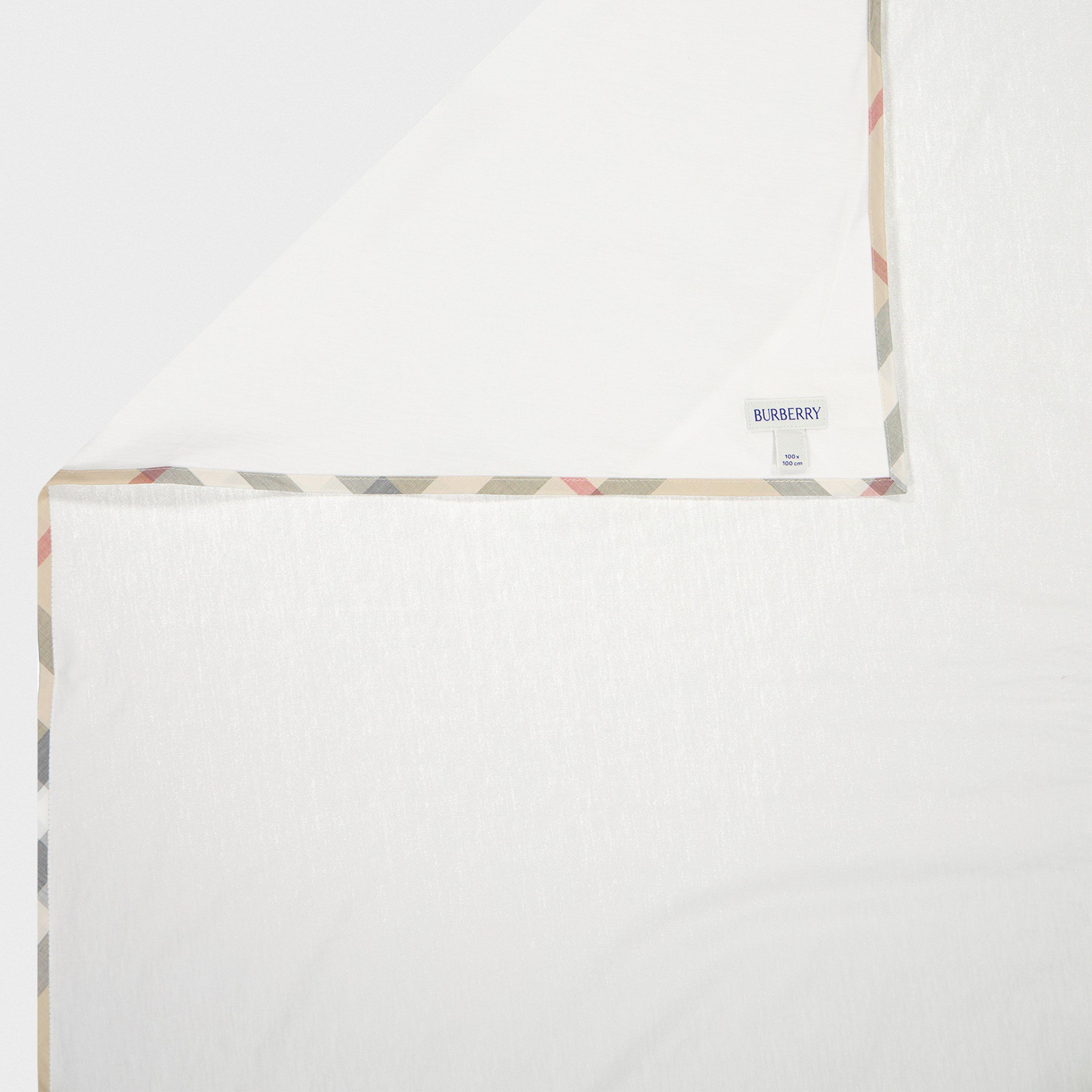 White A1464 - Burberry - Unisex Baby Blanket - 2