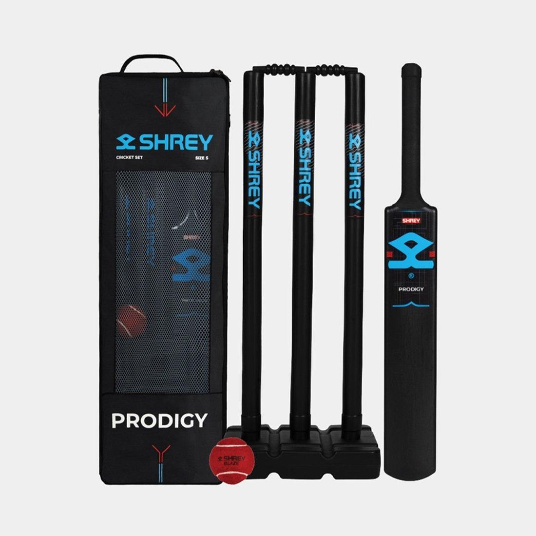 Black - Shrey - Prodigy Cricket Set