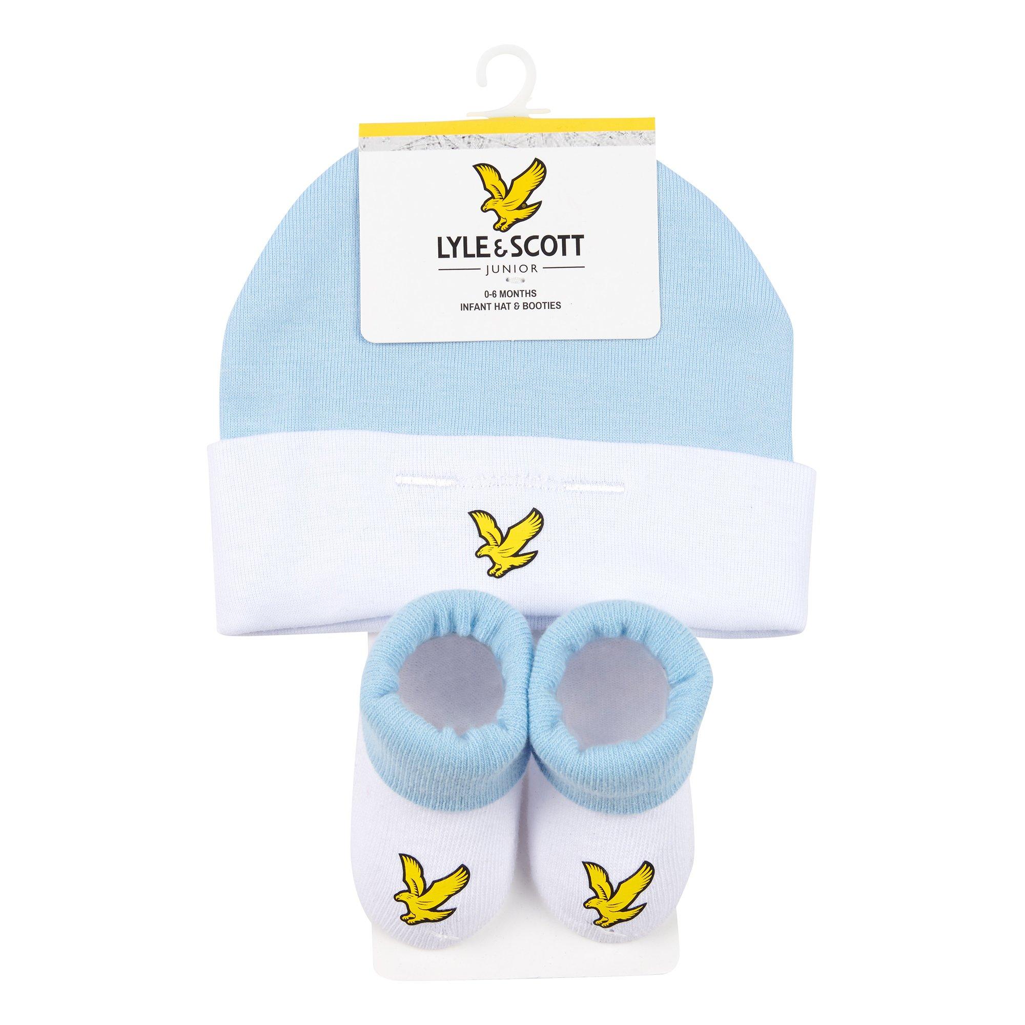 Bleu Chambray - Lyle and Scott - Kids' Eagle Badge Baby Bib - 1