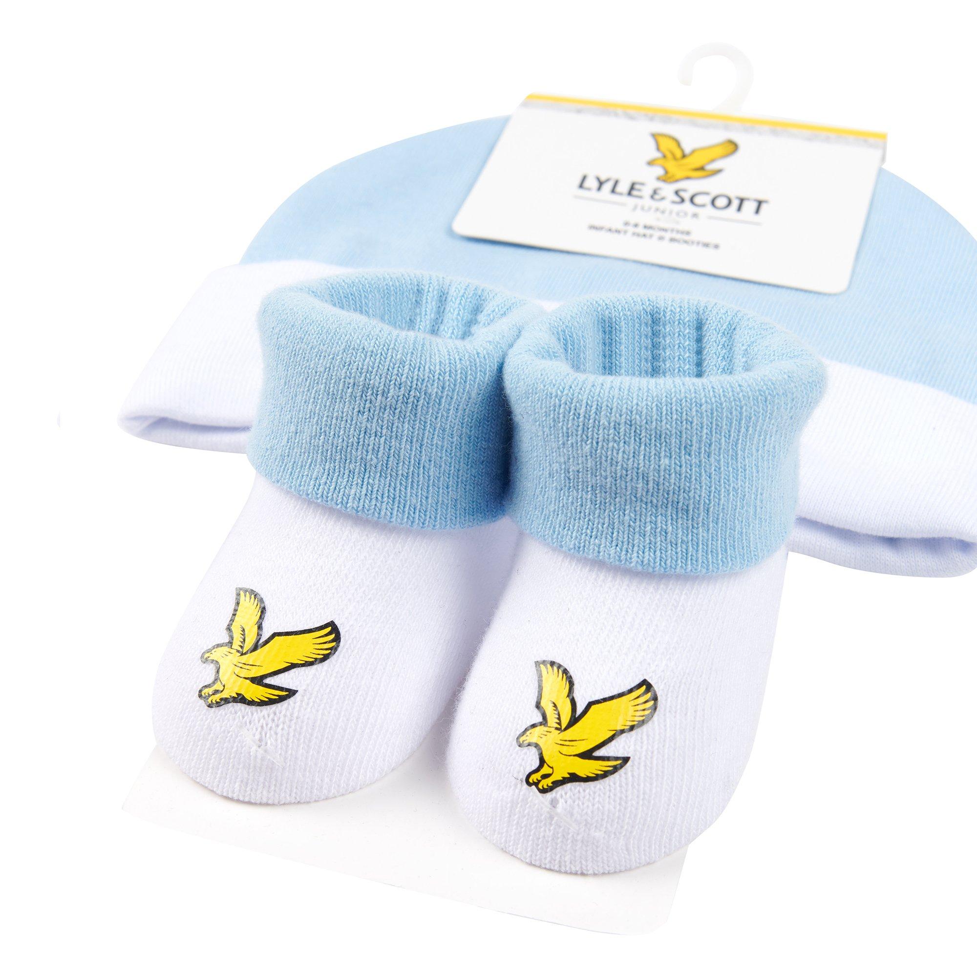 Bleu Chambray - Lyle and Scott - Kids' Eagle Badge Baby Bib - 2