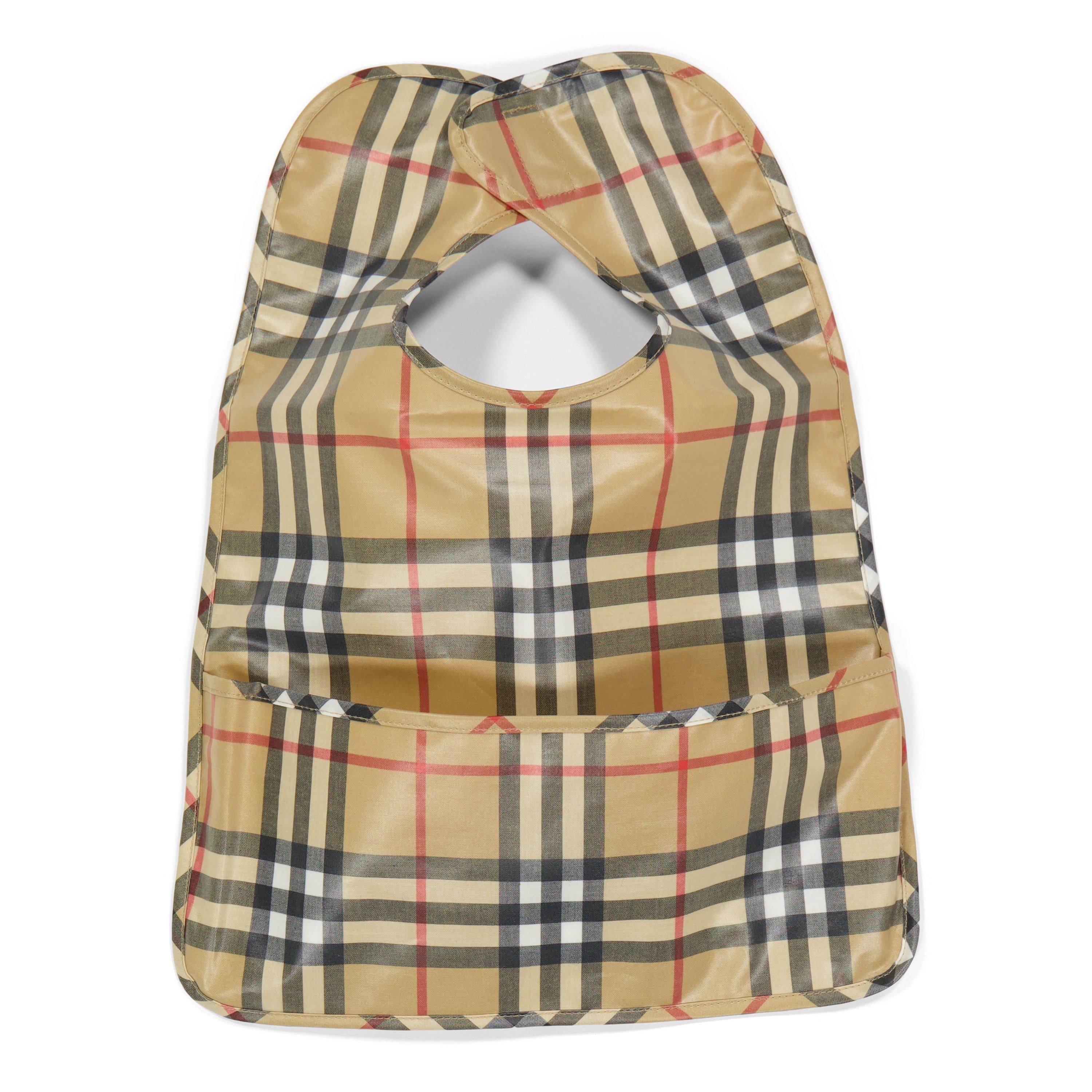 Burberry Burb Wes Chk Baby Bib - Sand Chk B9368