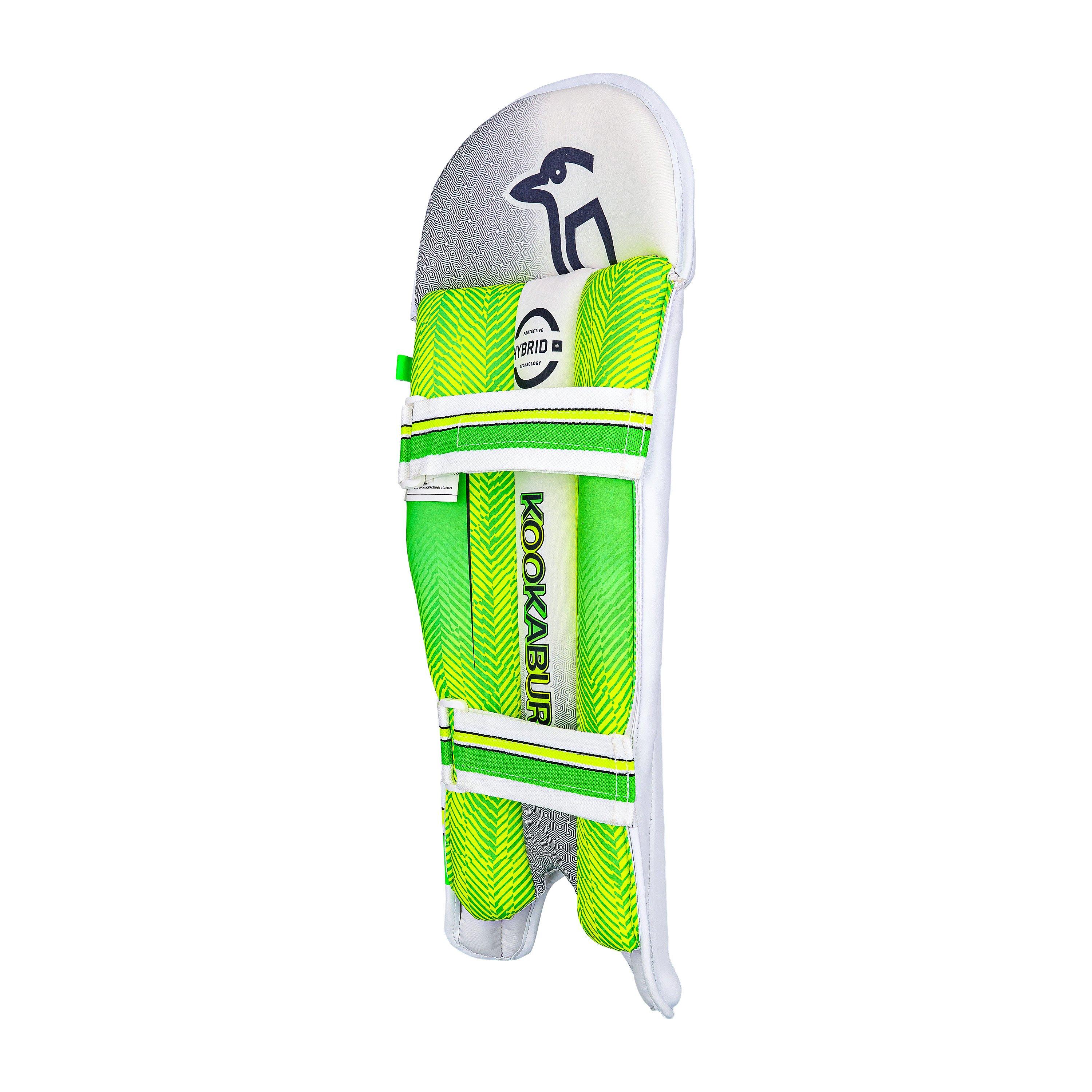 Hvid/Grøn - Kookaburra Sport - Kookaburra 750 Wicket Keeping Pad - Junior - 3