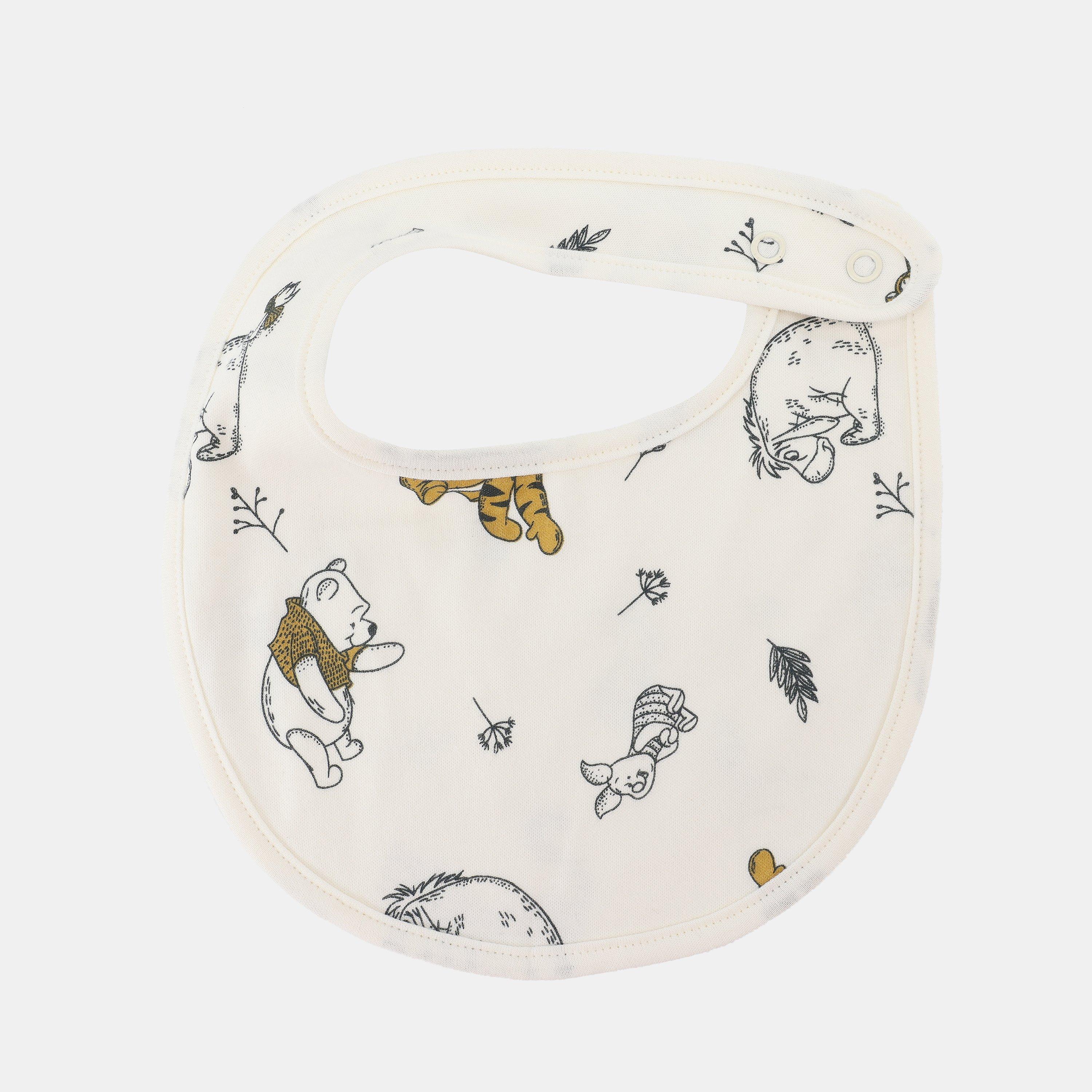 Winnie - Character - Disney Cotton 5 Pack Baby Bibs - 3