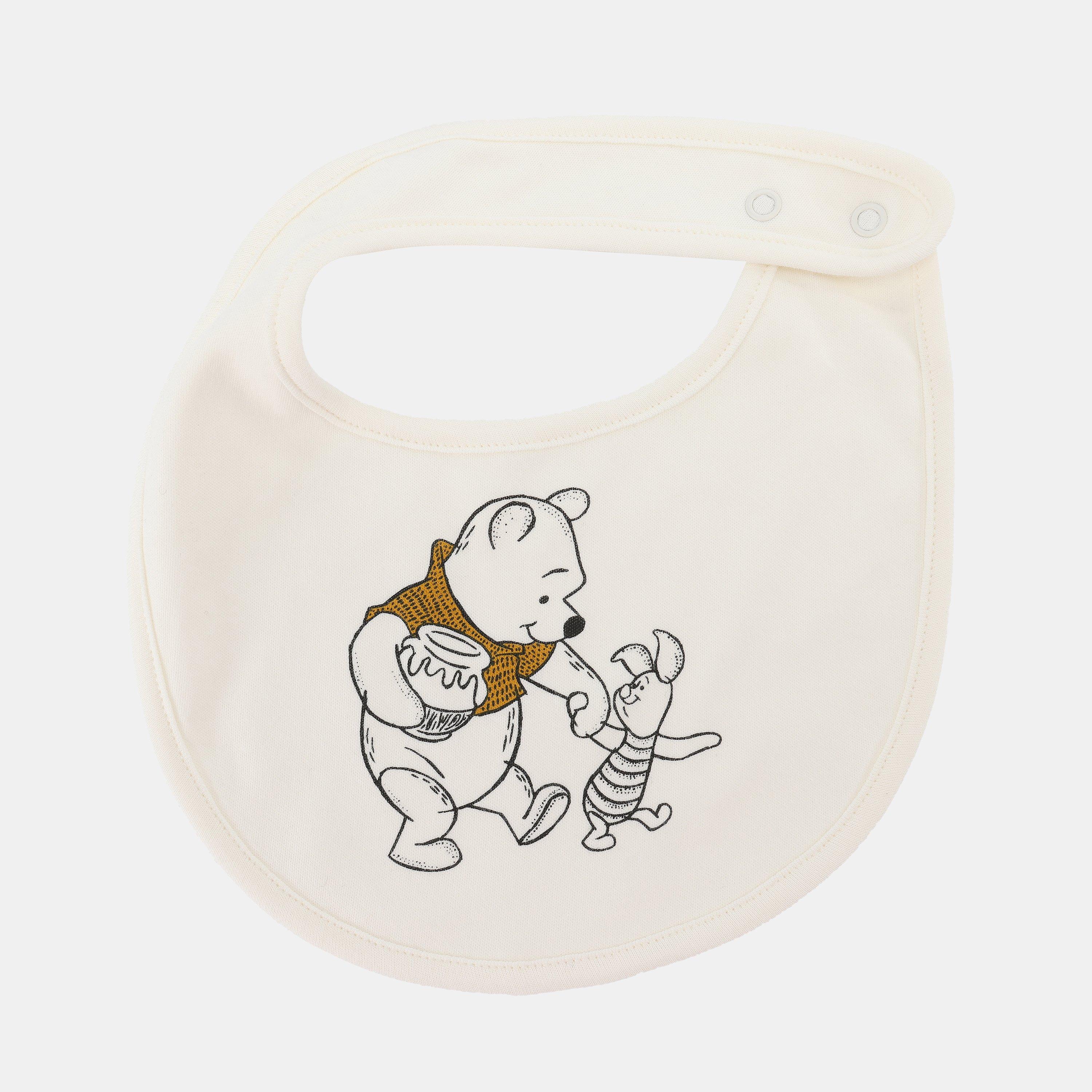 Winnie - Character - Disney Cotton 5 Pack Baby Bibs - 6