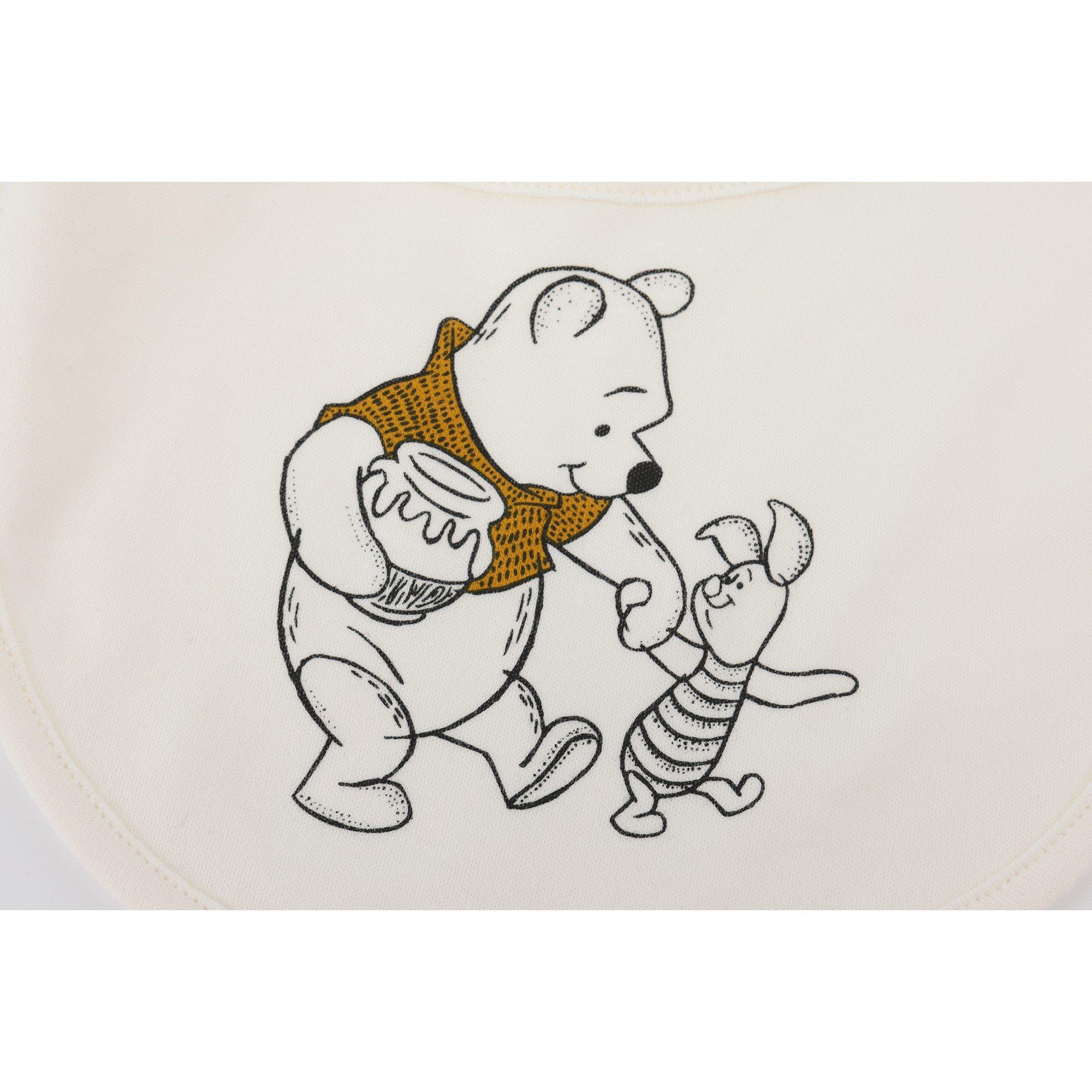 Winnie - Character - Disney Cotton 5 Pack Baby Bibs - 9