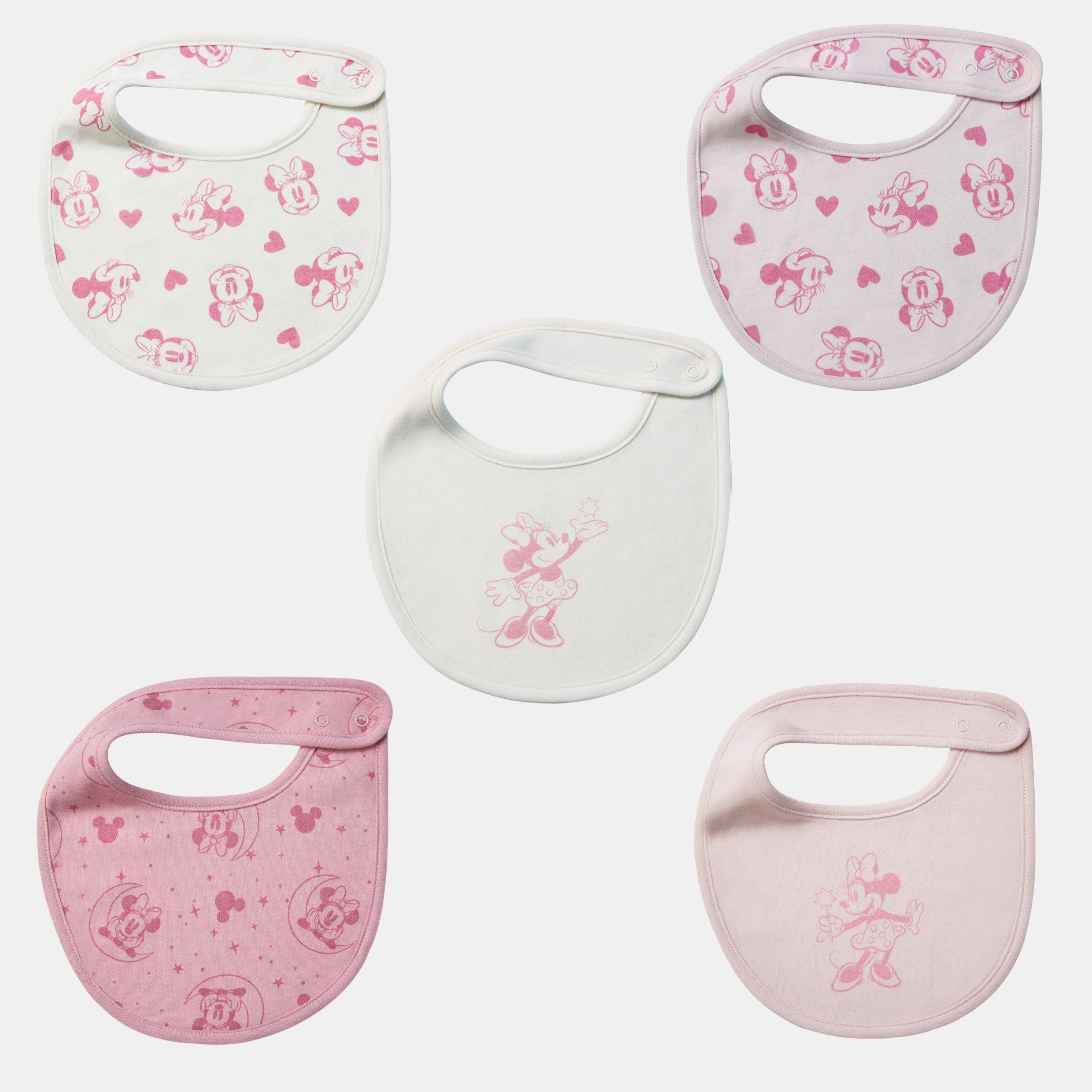 Minnie - Character - Disney Cotton 5 Pack Baby Bibs - 1