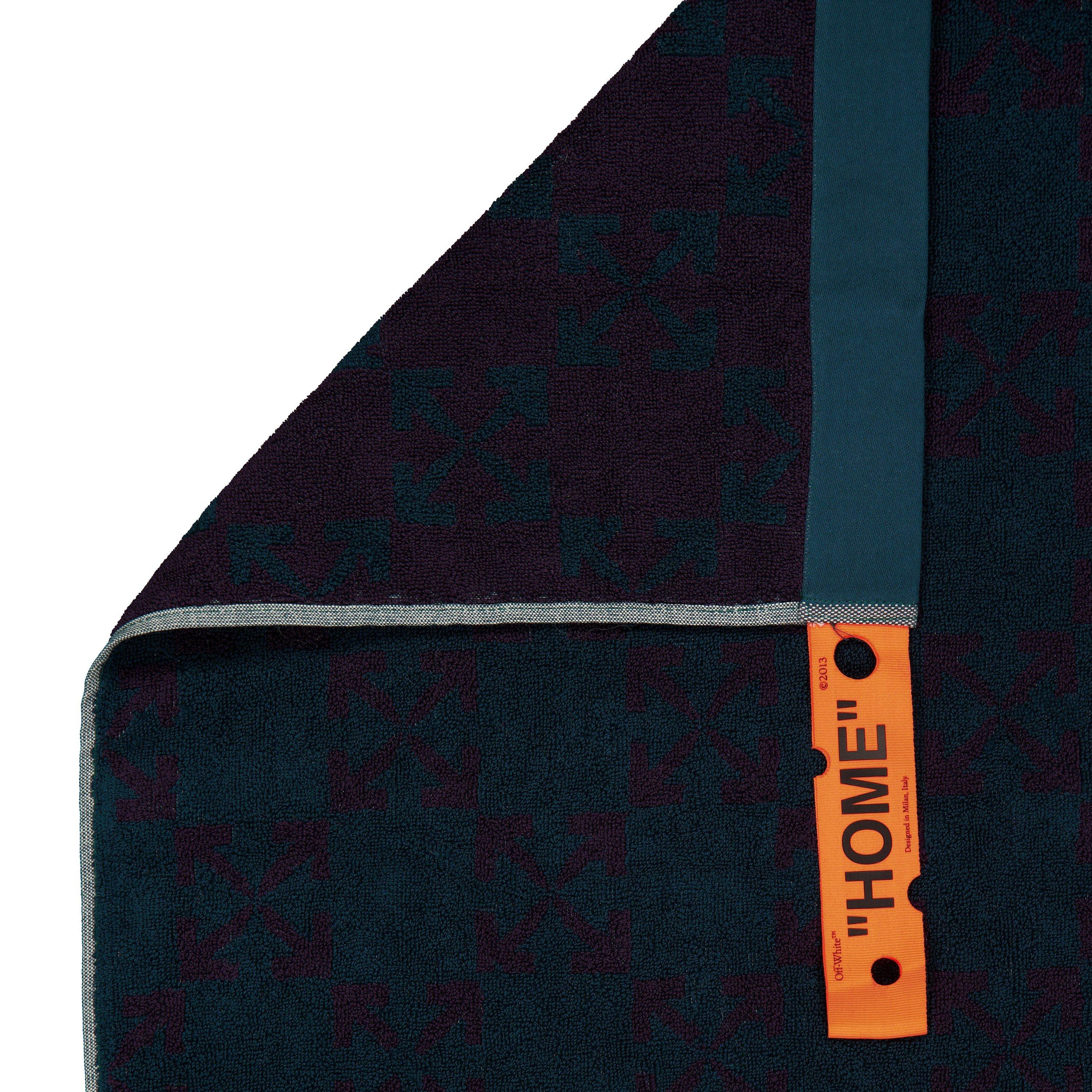 Aubergine - Off White - Towels - 4