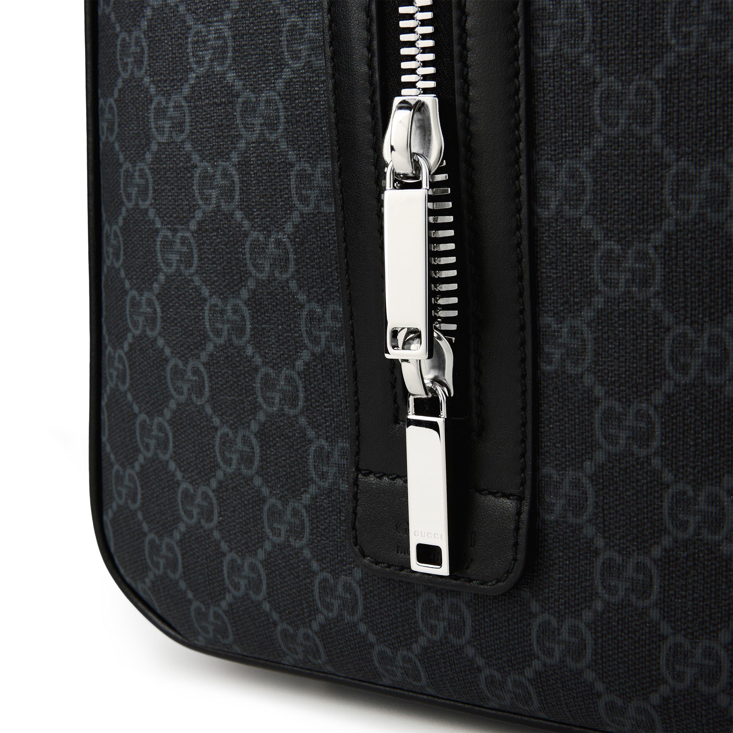 GG Black - Gucci - Men's Monogram Cotton Duffle Bag - 3