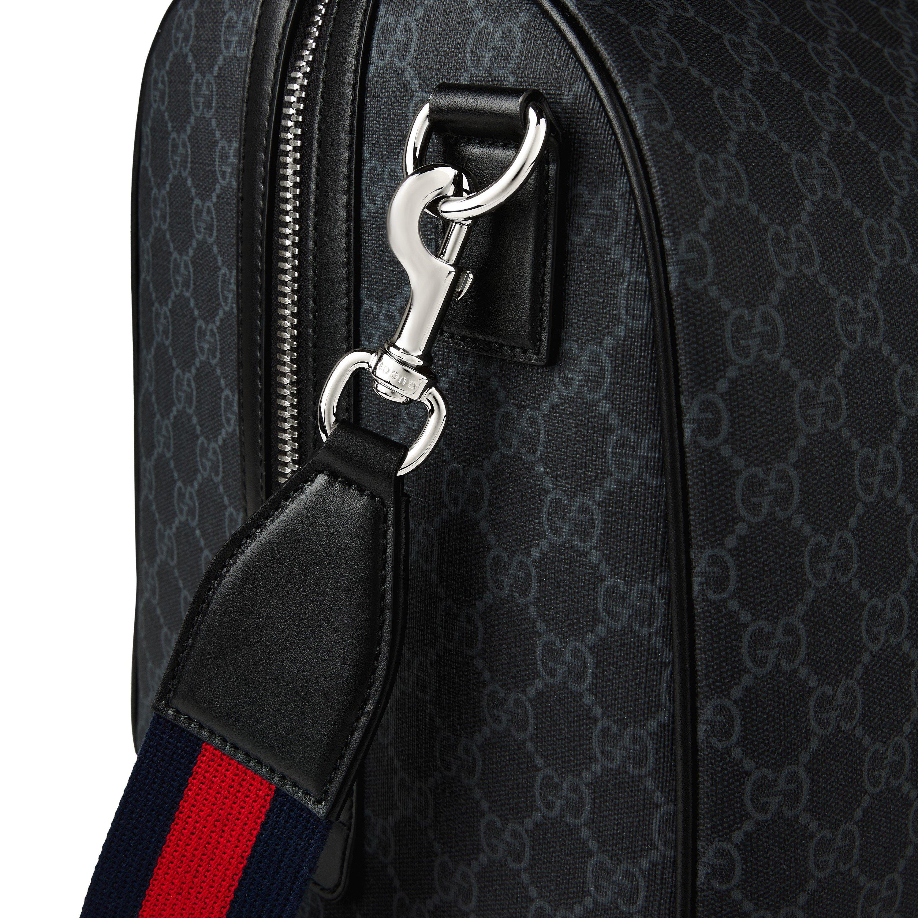 GG Black - Gucci - Men's Monogram Cotton Duffle Bag - 4