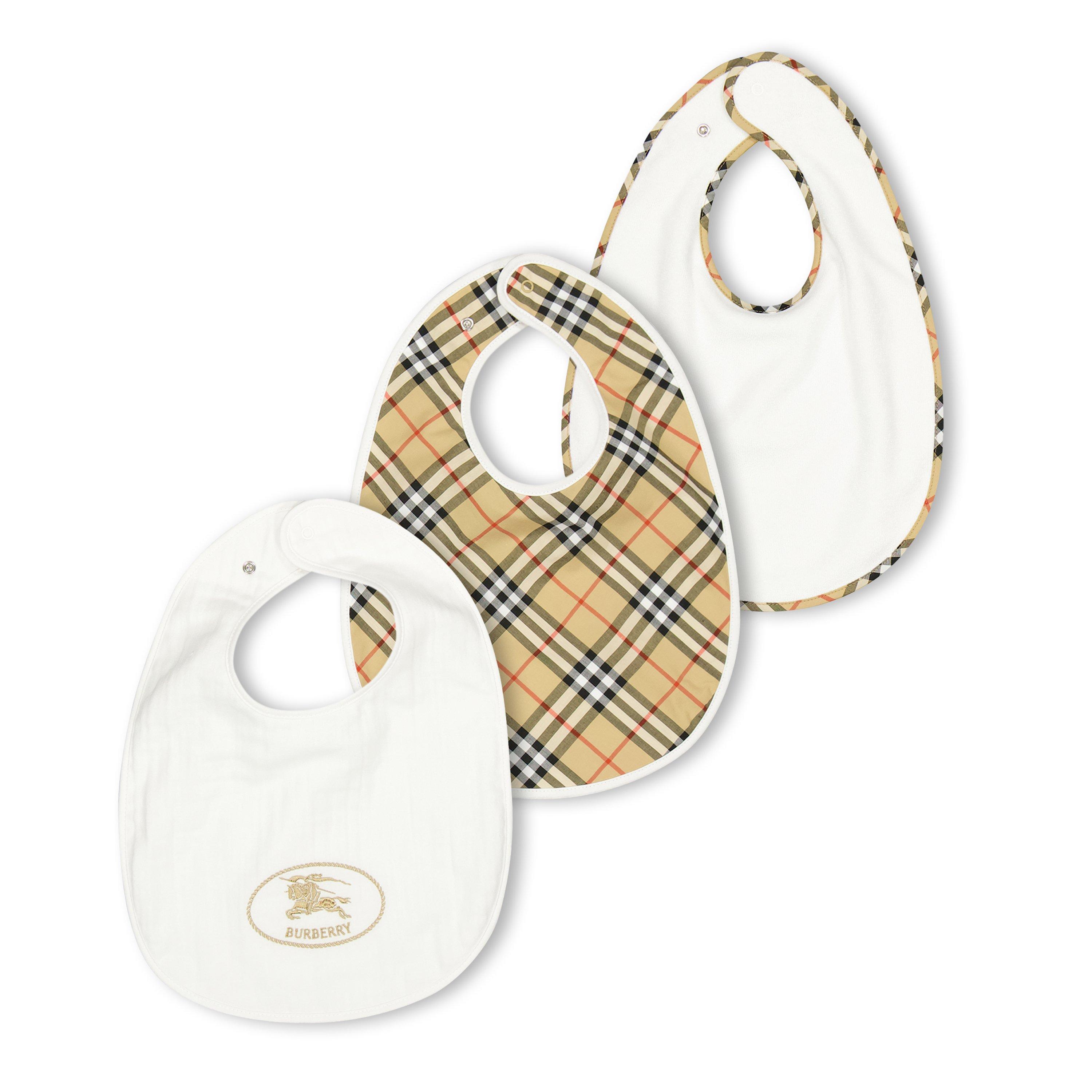 White A1464 - Burberry - Burb 2pcs Bibs Bb64