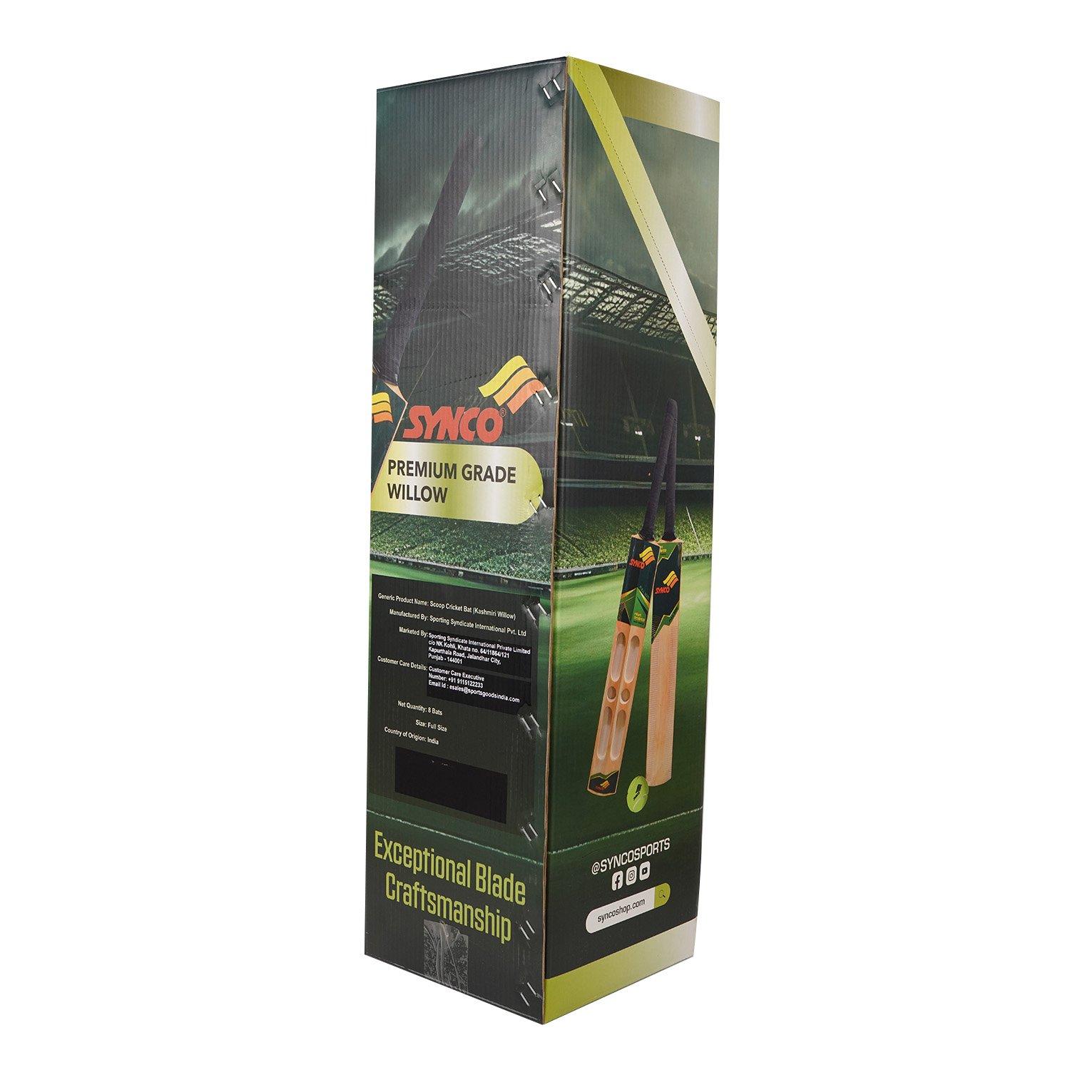 Brown - Synco - Synco Wooden Cricket Scoop Bat - 13