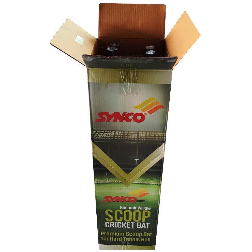 Brown - Synco - Synco Wooden Cricket Scoop Bat - 14