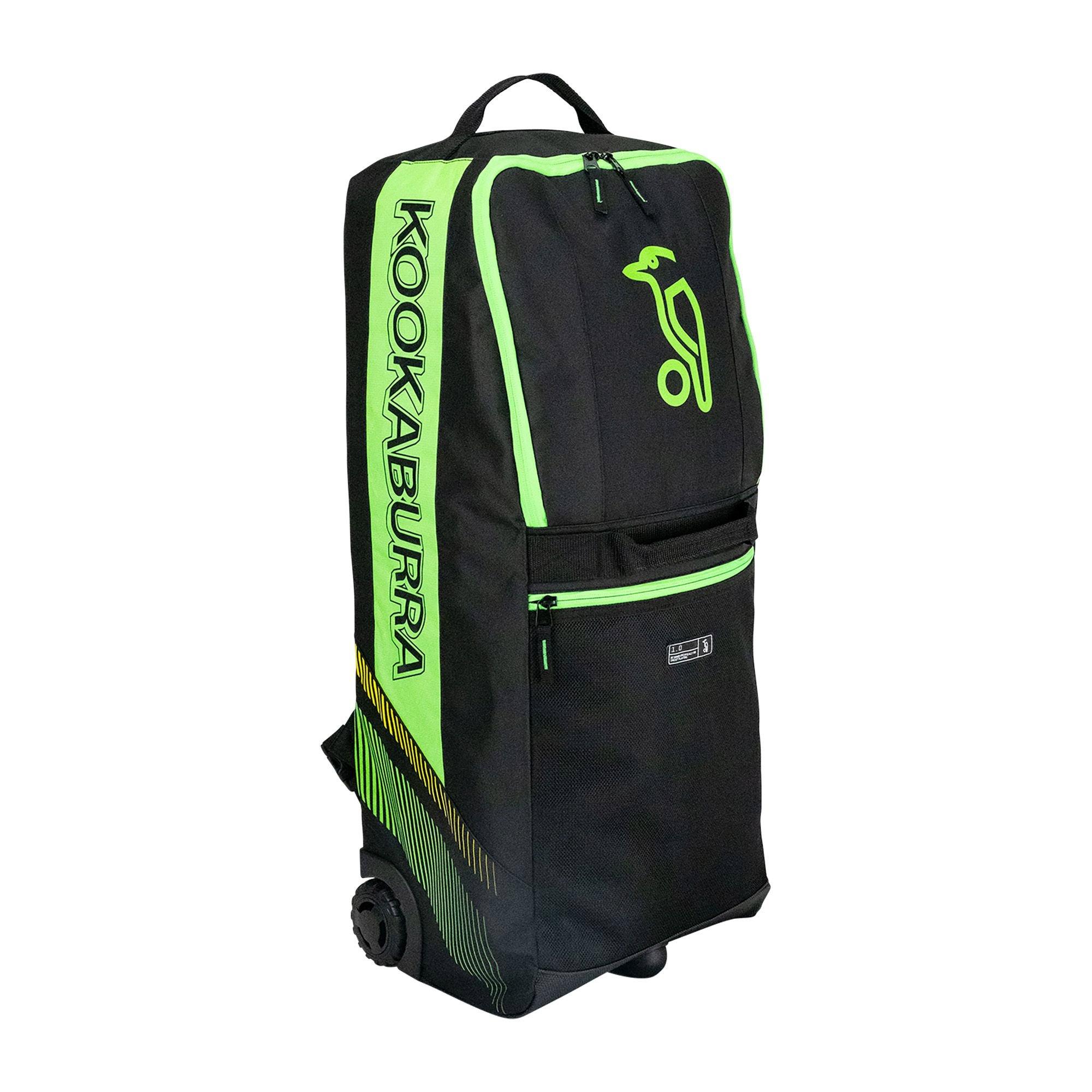 Black/Green - Kookaburra Sport - 1.0 Wheelie Duffle Bag