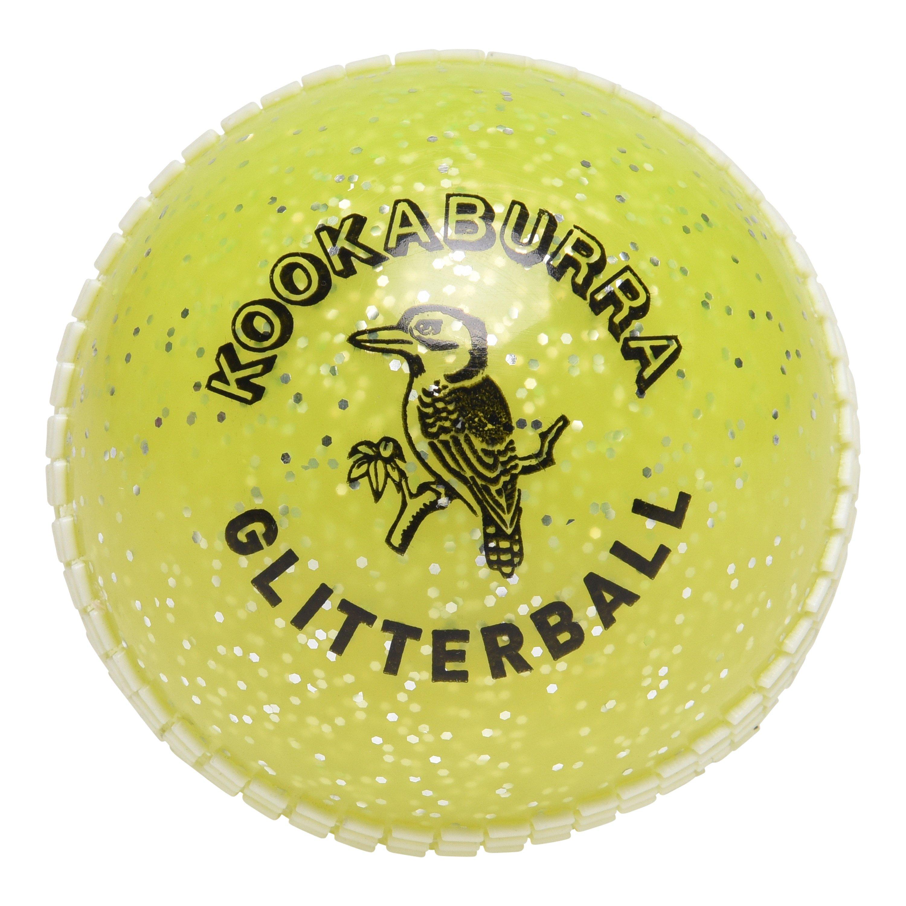 Kookaburra Sport Kookaburra Glitter Ball - Plastic - Junior Size - Black/Green