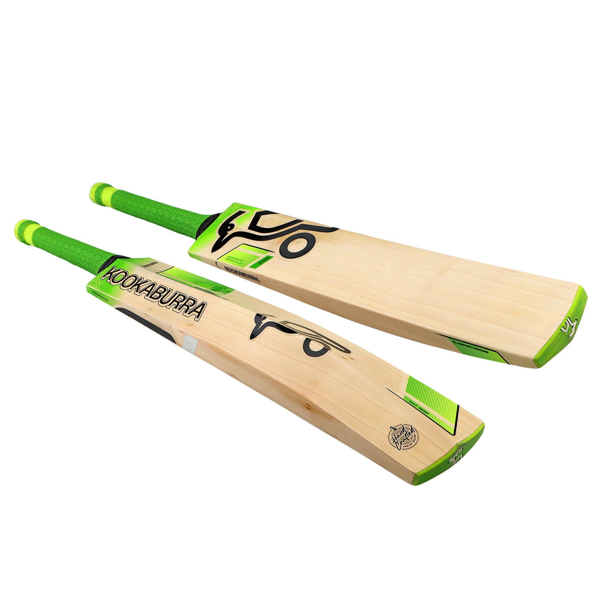 Green - Kookaburra Sport - Kookaburra Kahuna 2000 Cricket Bat - Adult Short Handle - 1