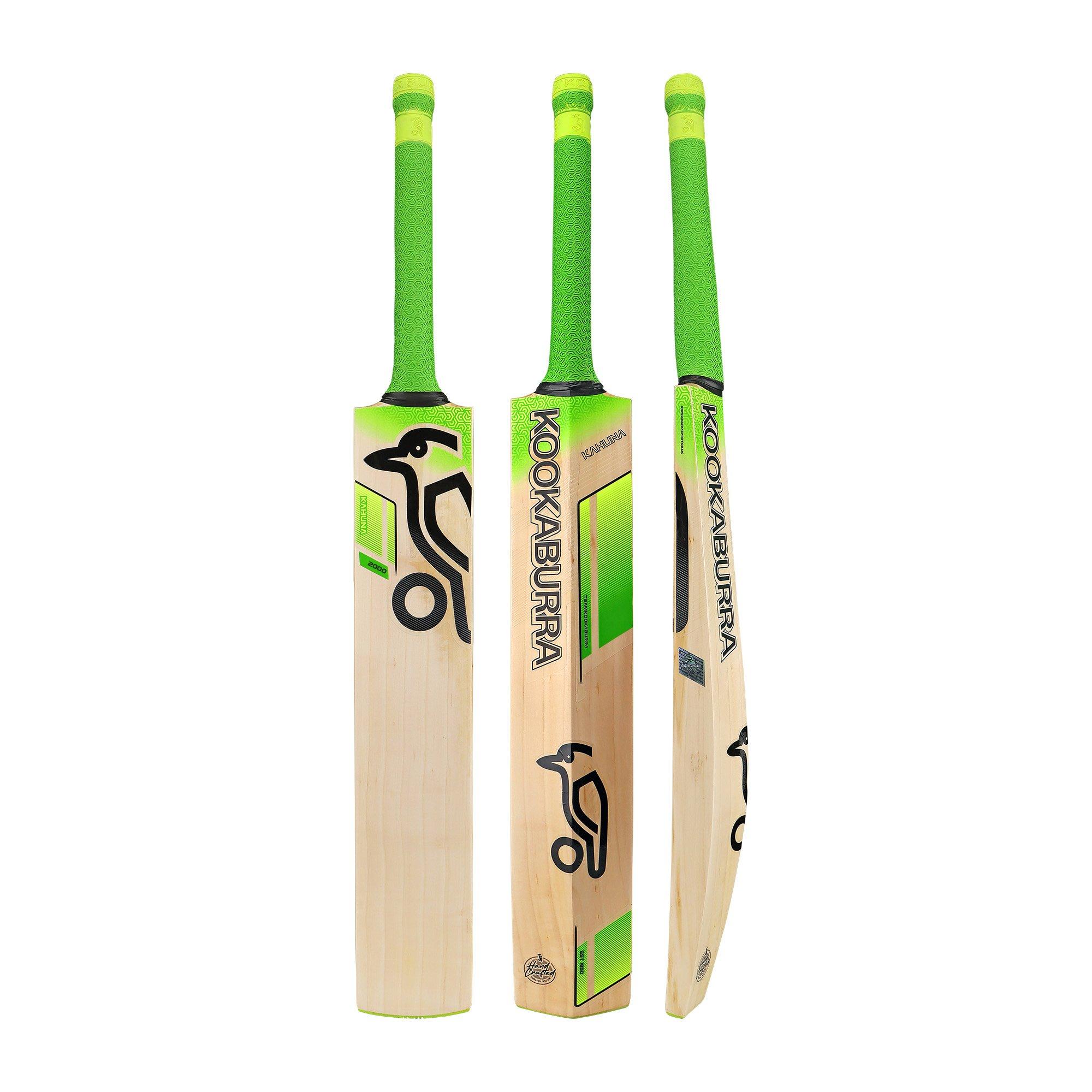 Green - Kookaburra Sport - Kookaburra Kahuna 2000 Cricket Bat - Adult Short Handle - 2