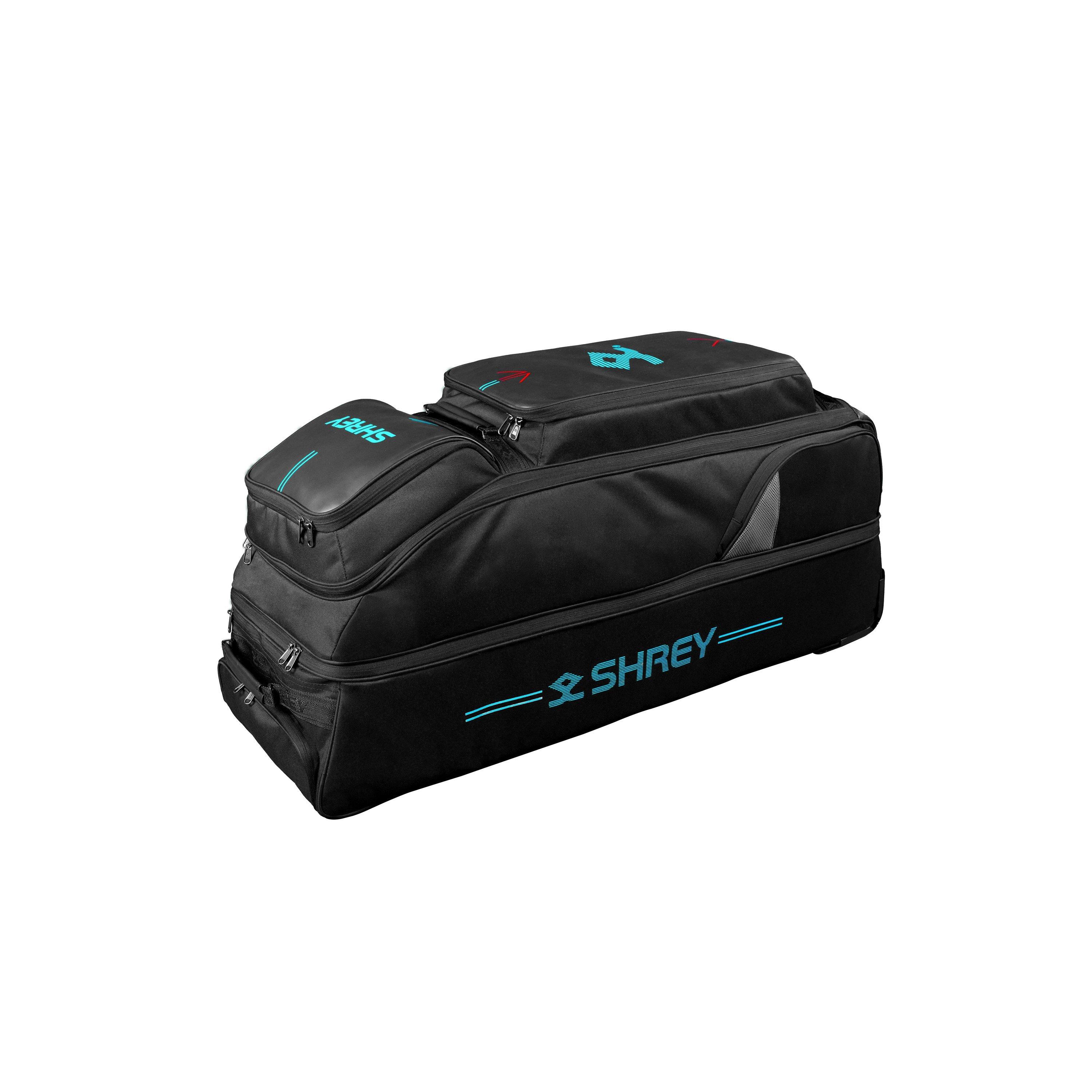 Black - Shrey - Meta Wheelie 150 Bag Sn00 - 7