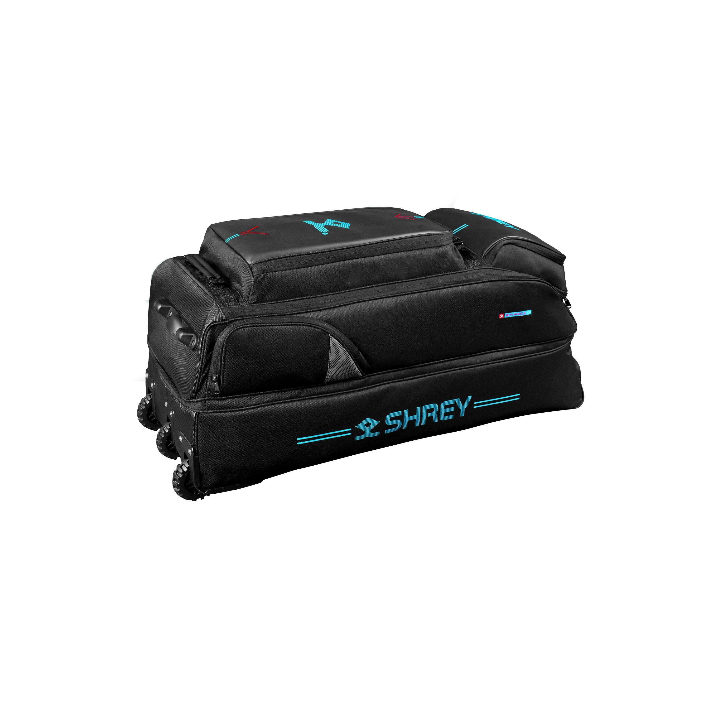 Black - Shrey - Meta Wheelie 150 Bag Sn00 - 8