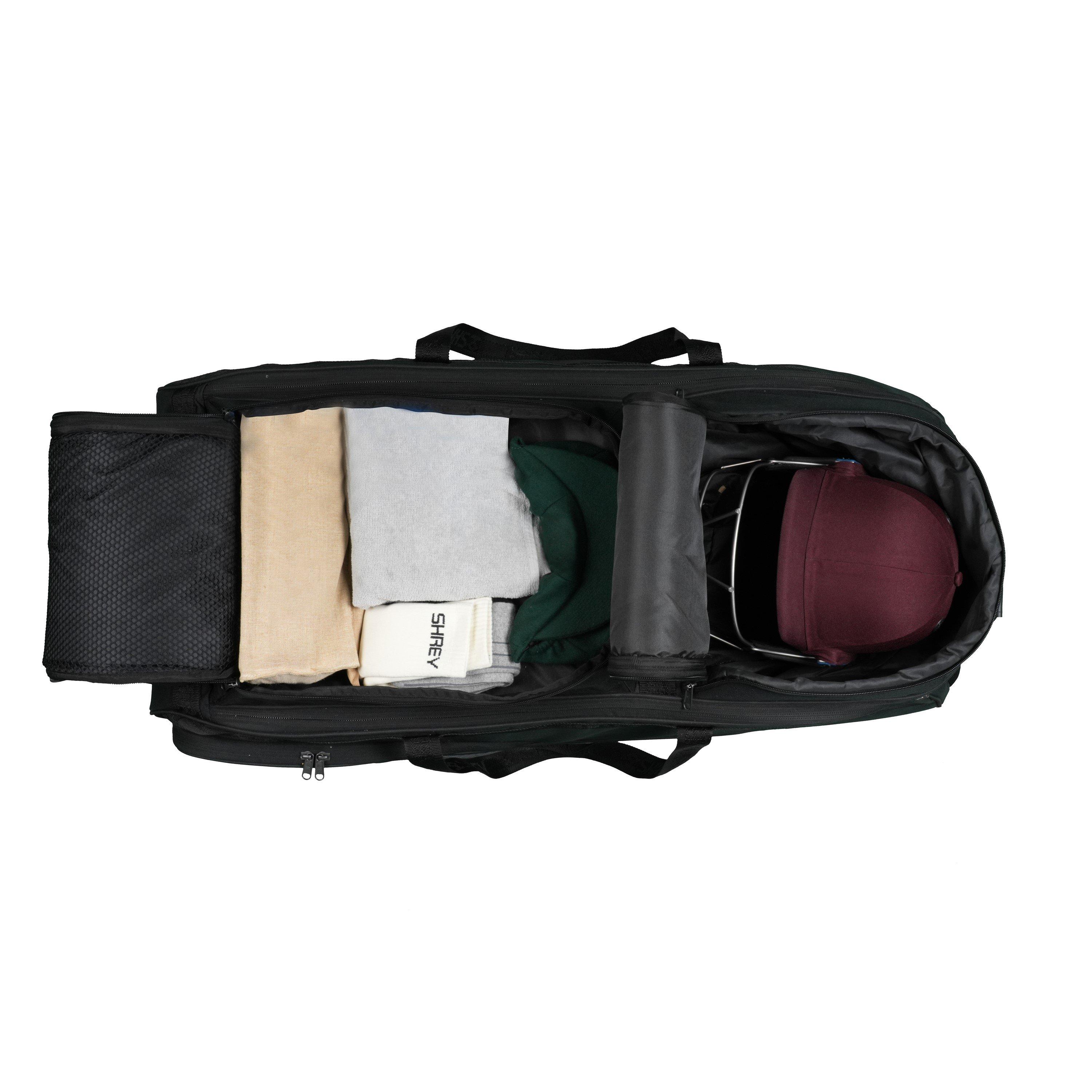 Black - Shrey - Meta Wheelie 120 Bag Sn00 - 4