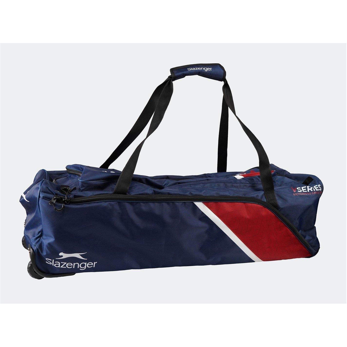 Marineblau/Rot - Slazenger - Slaz V60 Wheel Bag 63 - 1