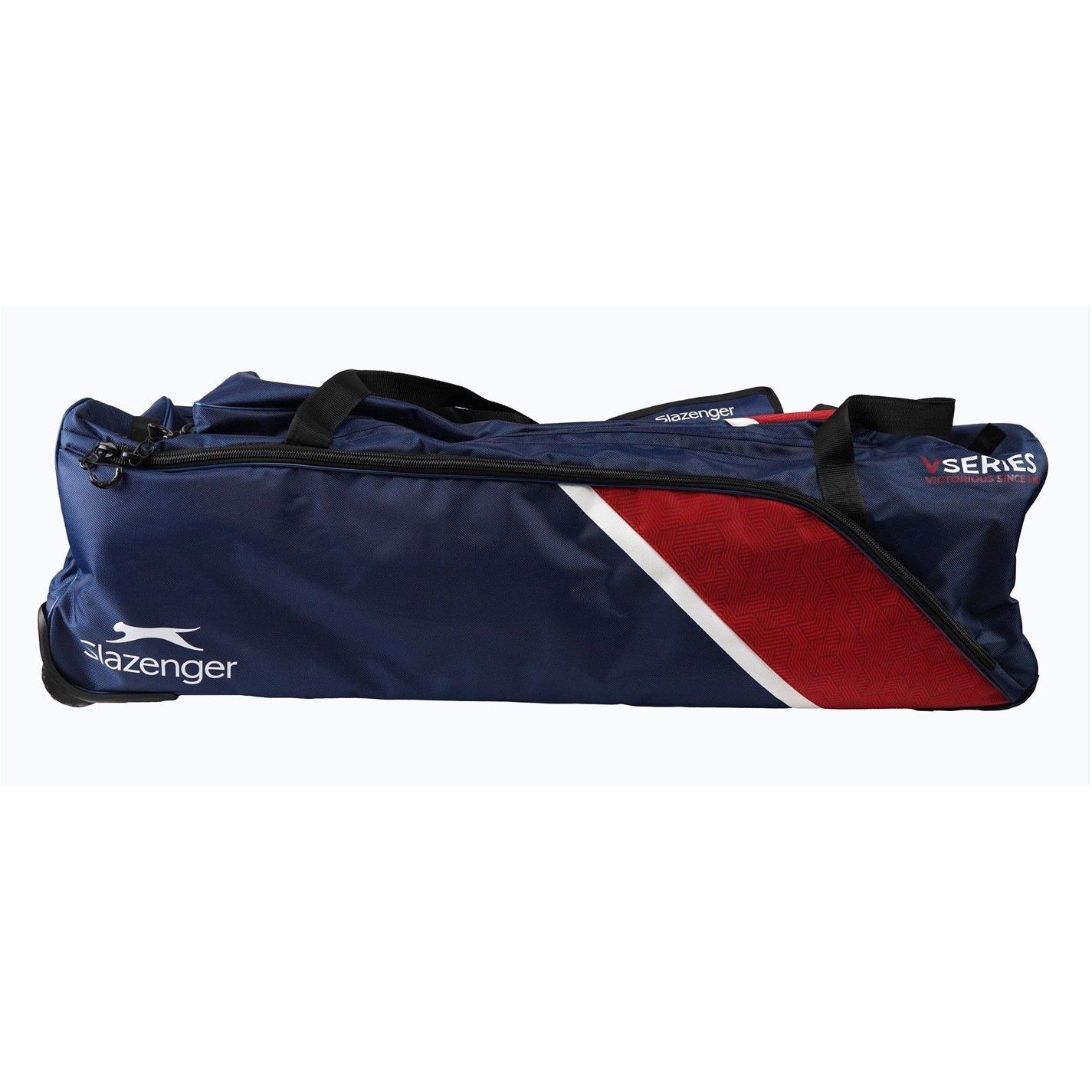 Marineblau/Rot - Slazenger - Slaz V60 Wheel Bag 63 - 2