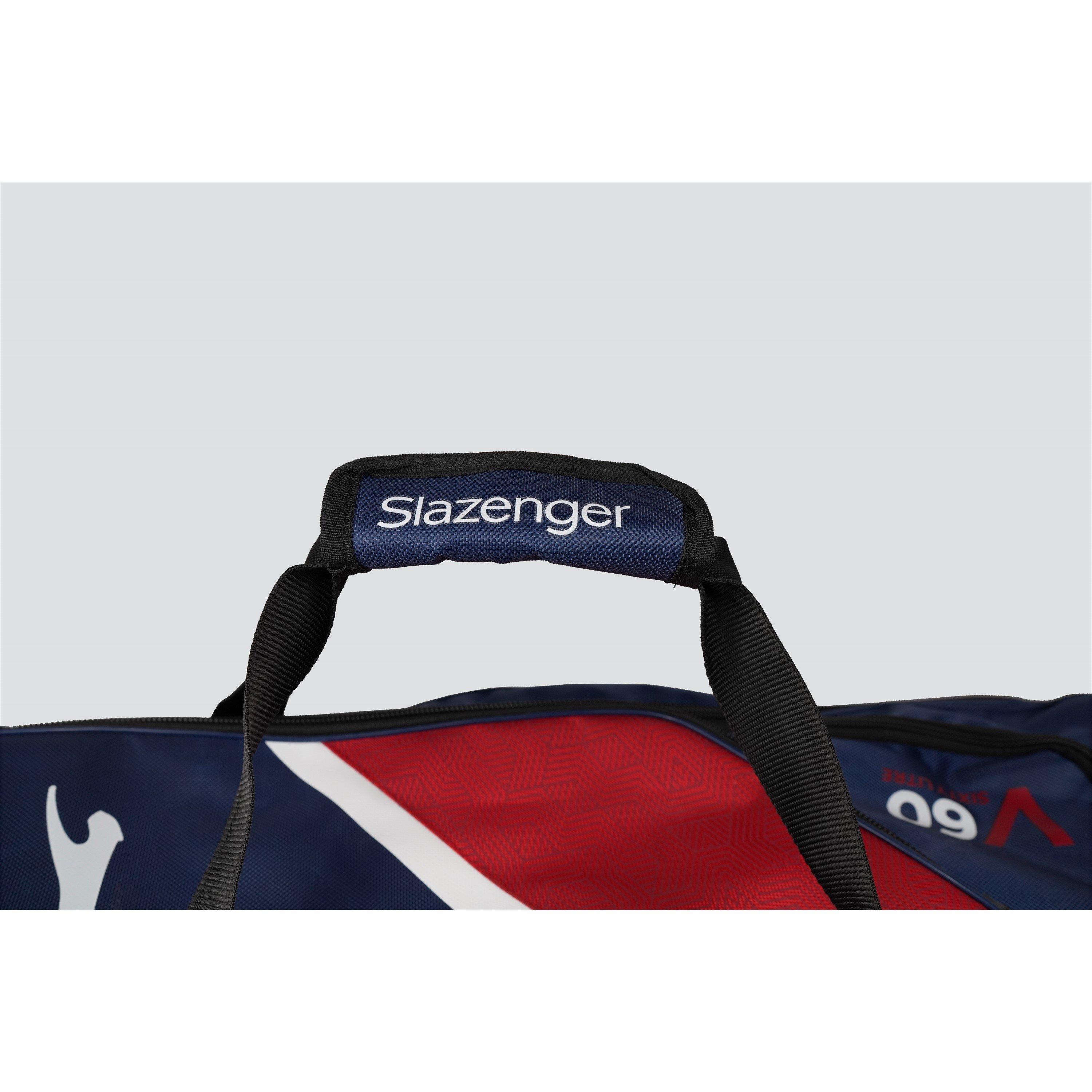 Marineblau/Rot - Slazenger - Slaz V60 Wheel Bag 63 - 4