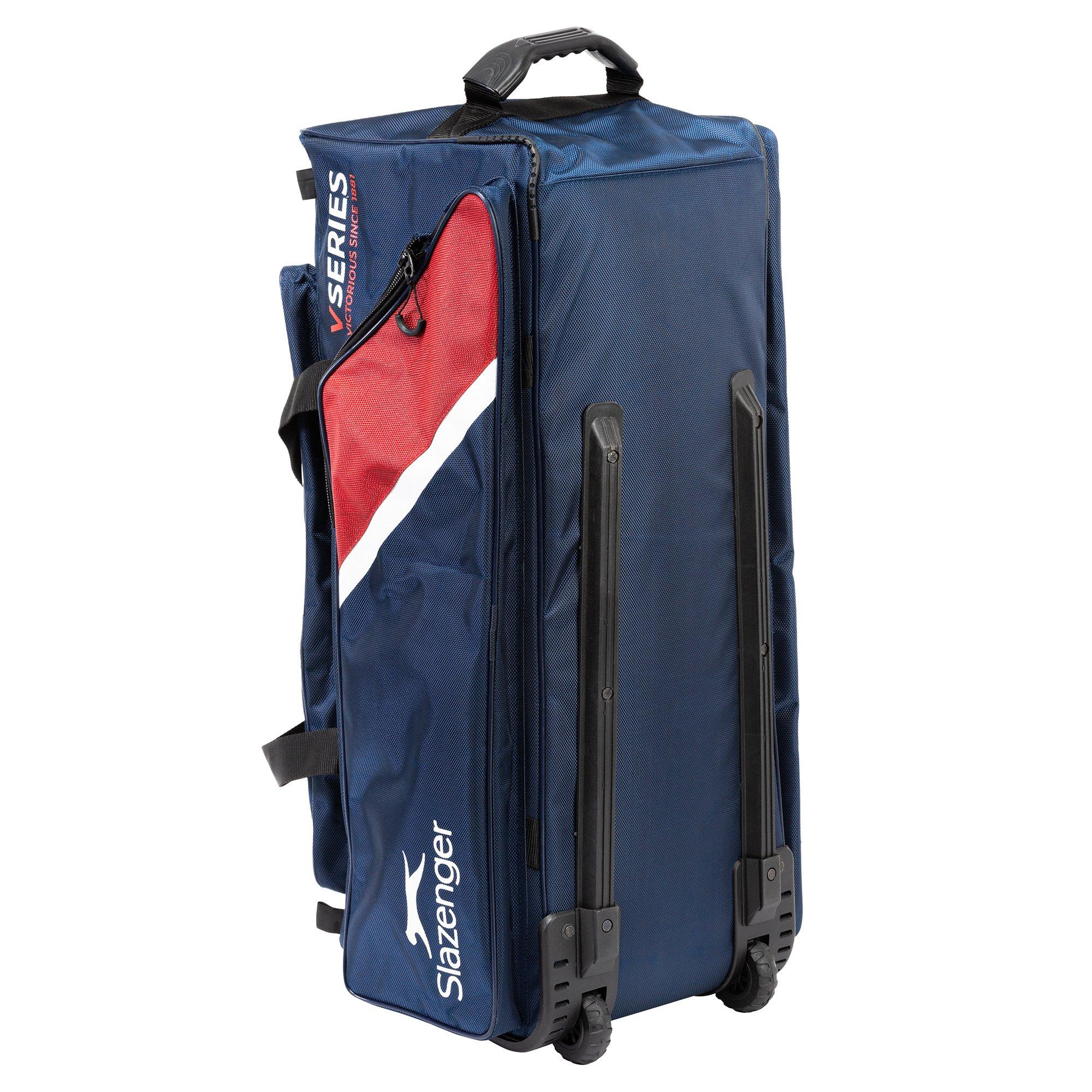 Navy/Red - Slazenger - V60 Wheelie Cricket Bag - 3