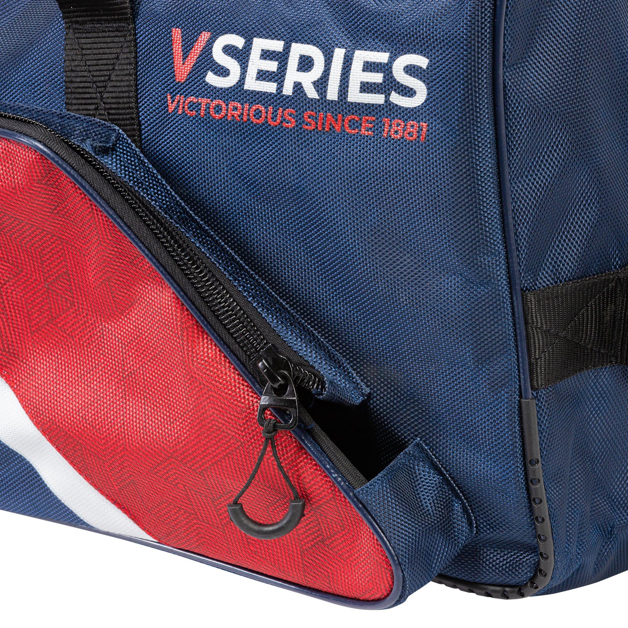 Navy/Red - Slazenger - V60 Wheelie Cricket Bag - 5
