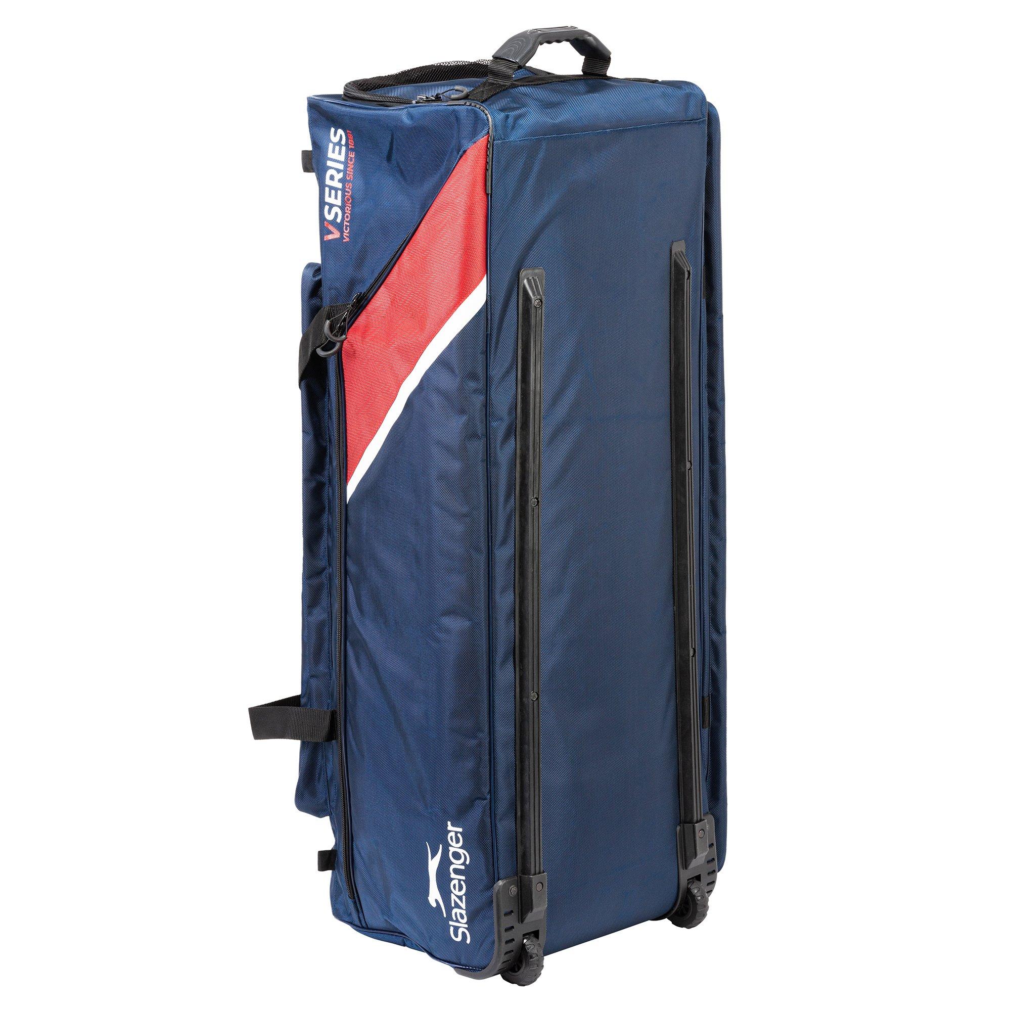 Navy/Red - Slazenger - Adults Slaz Wheeled Holdall - 3