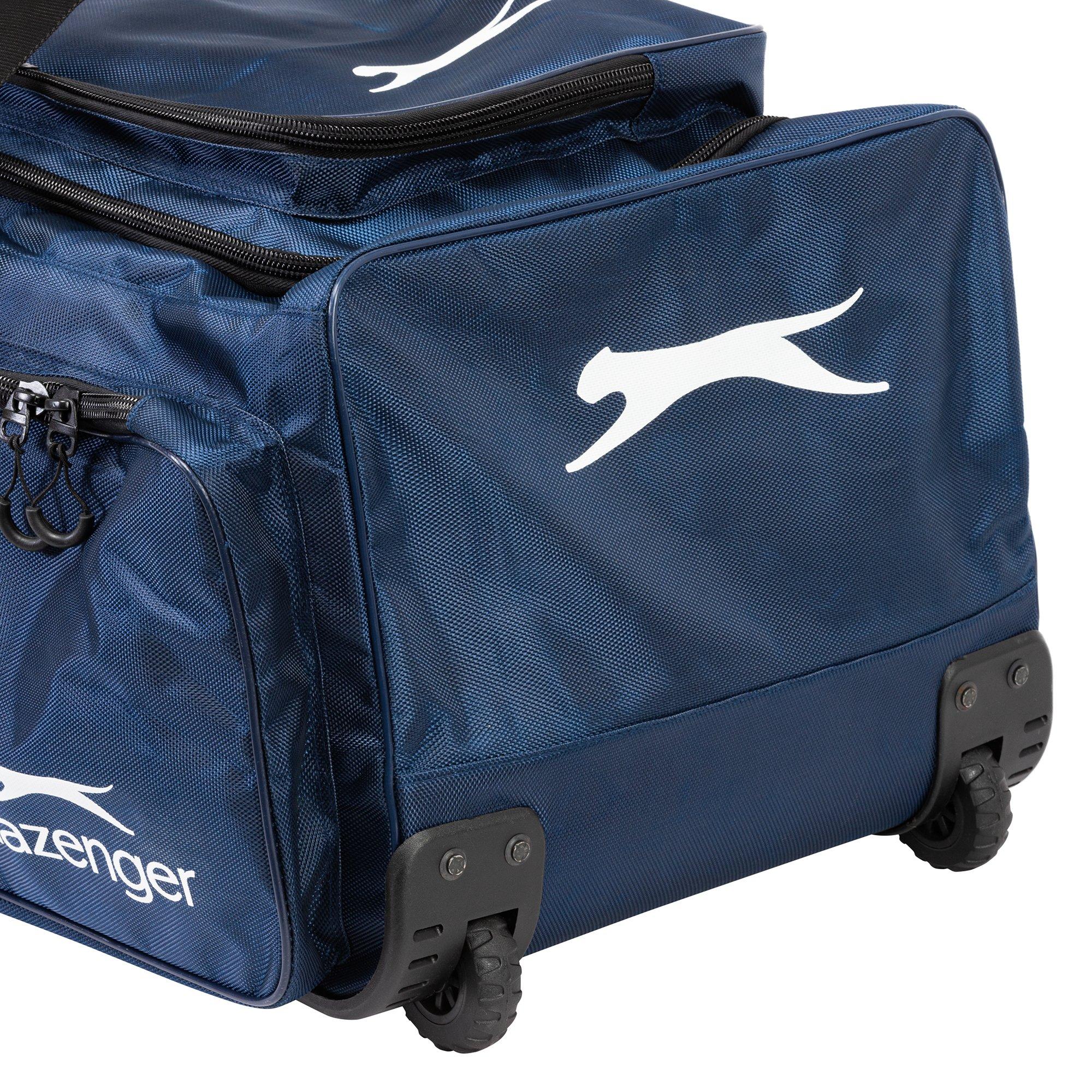 Navy/Red - Slazenger - Adults Slaz Wheeled Holdall - 6