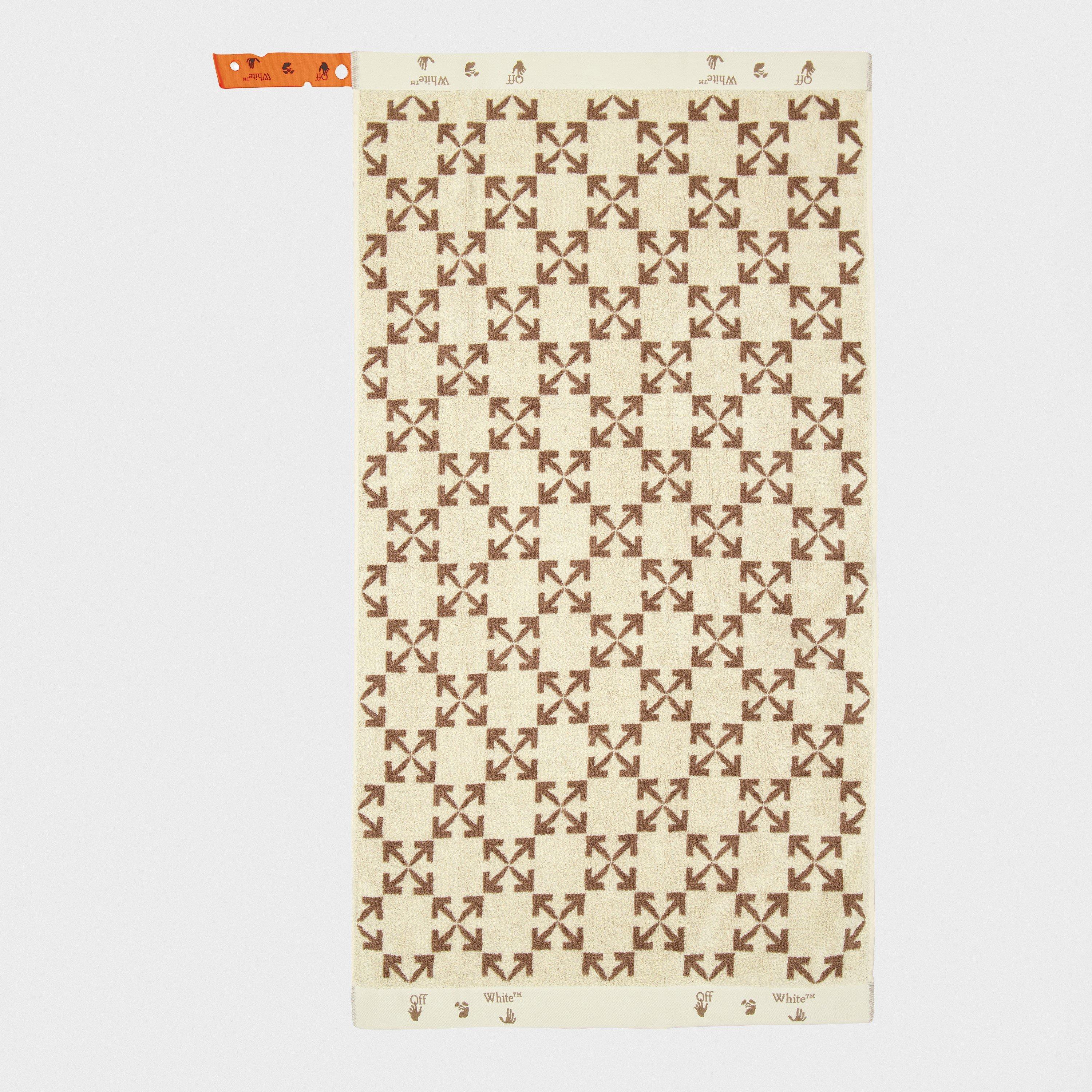 Cream/Taupe - Off White - Towel Set - 2