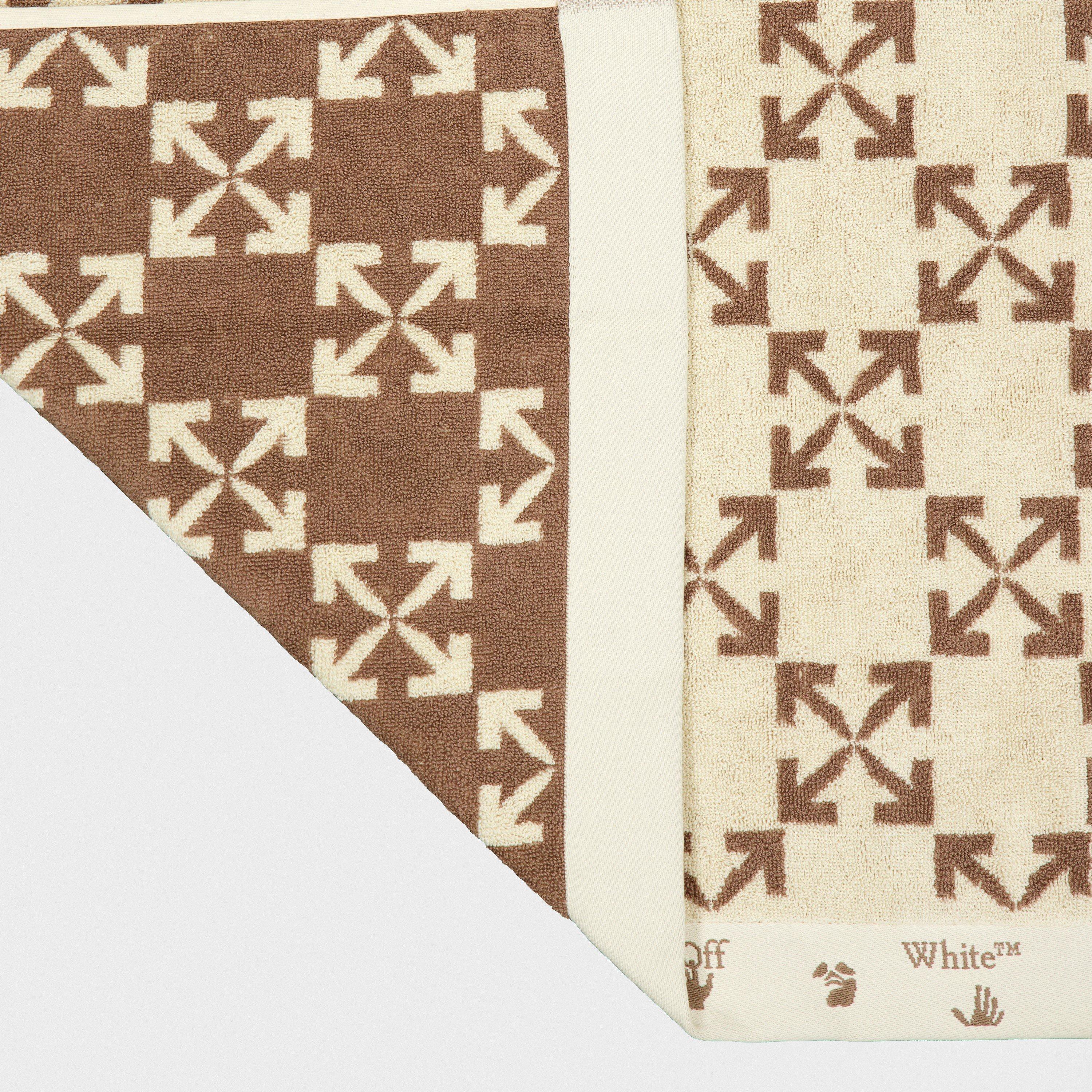 Cream/Taupe - Off White - Towel Set - 4