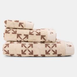 Off White Unisex Adults Towel