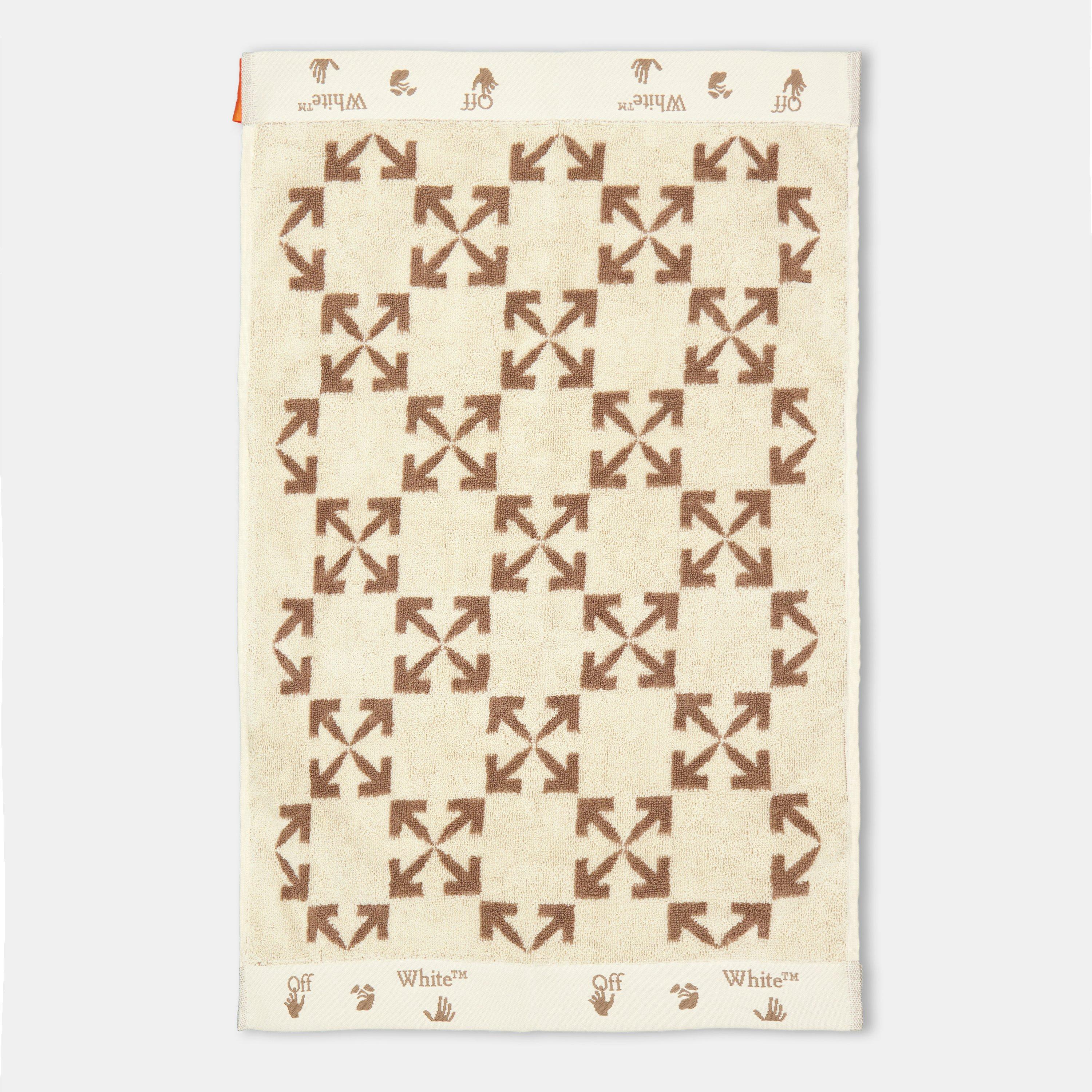 Cream/Taupe - Off White - Towel - 2