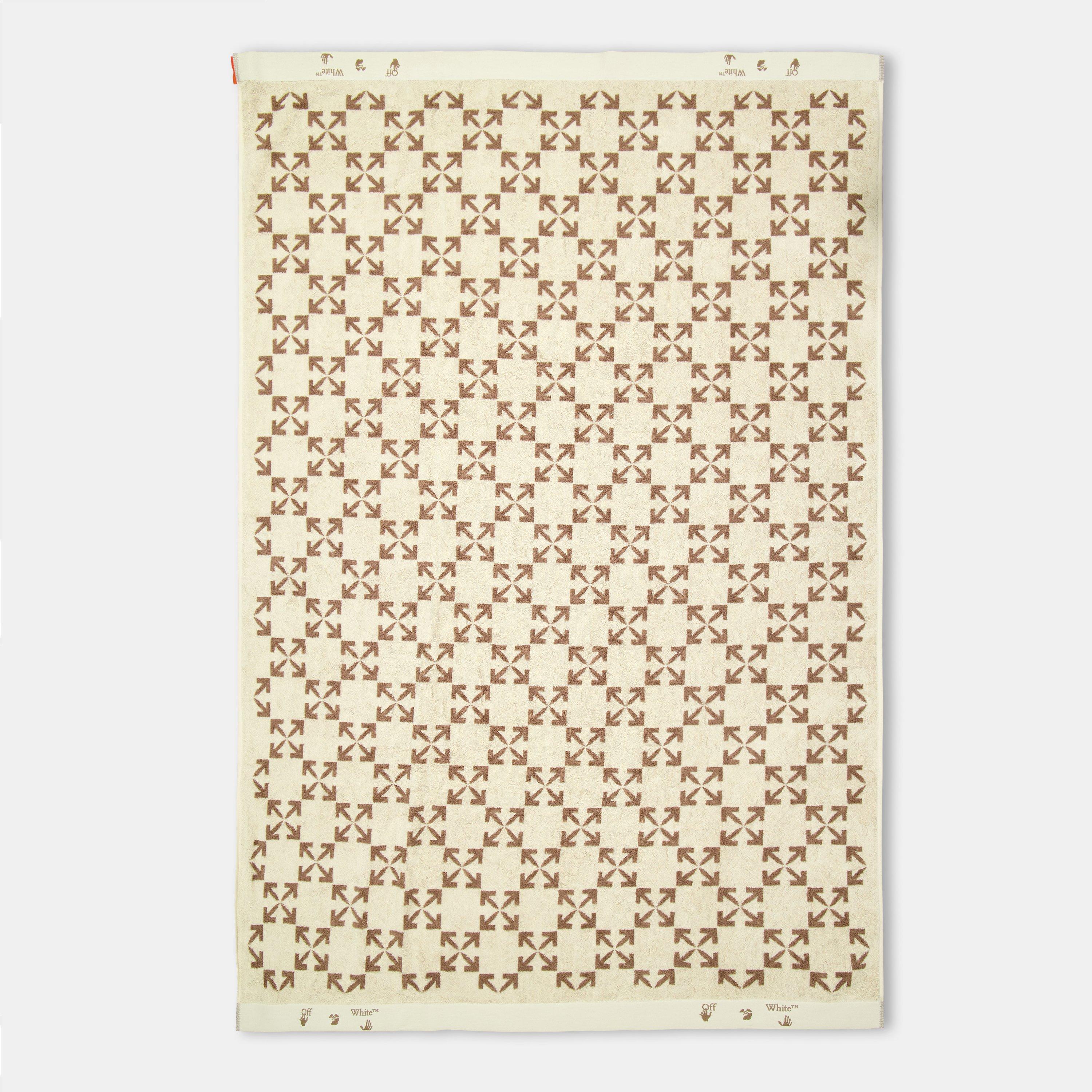 Cream/Taupe - Off White - Towel - 4