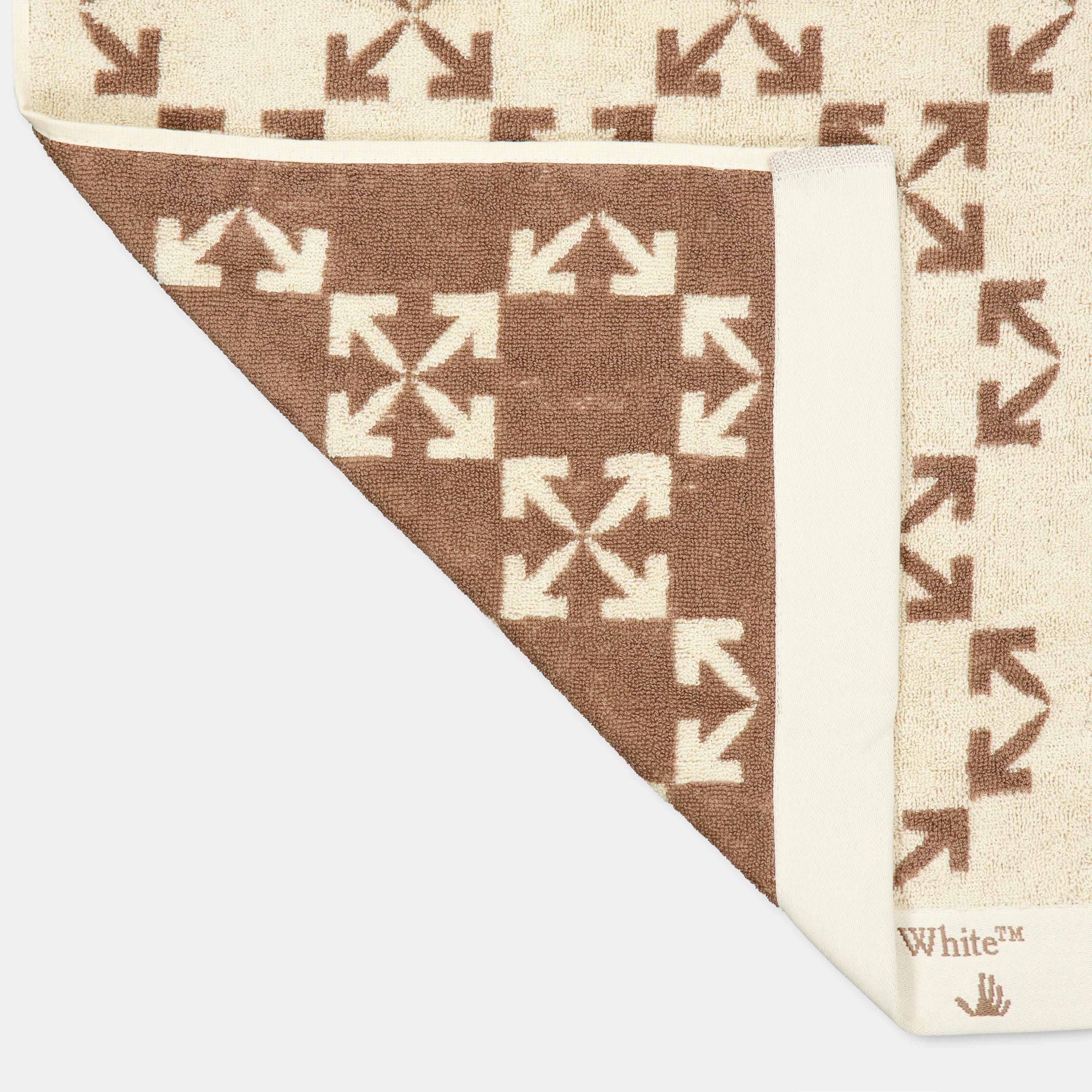 Cream/Taupe - Off White - Towel - 5