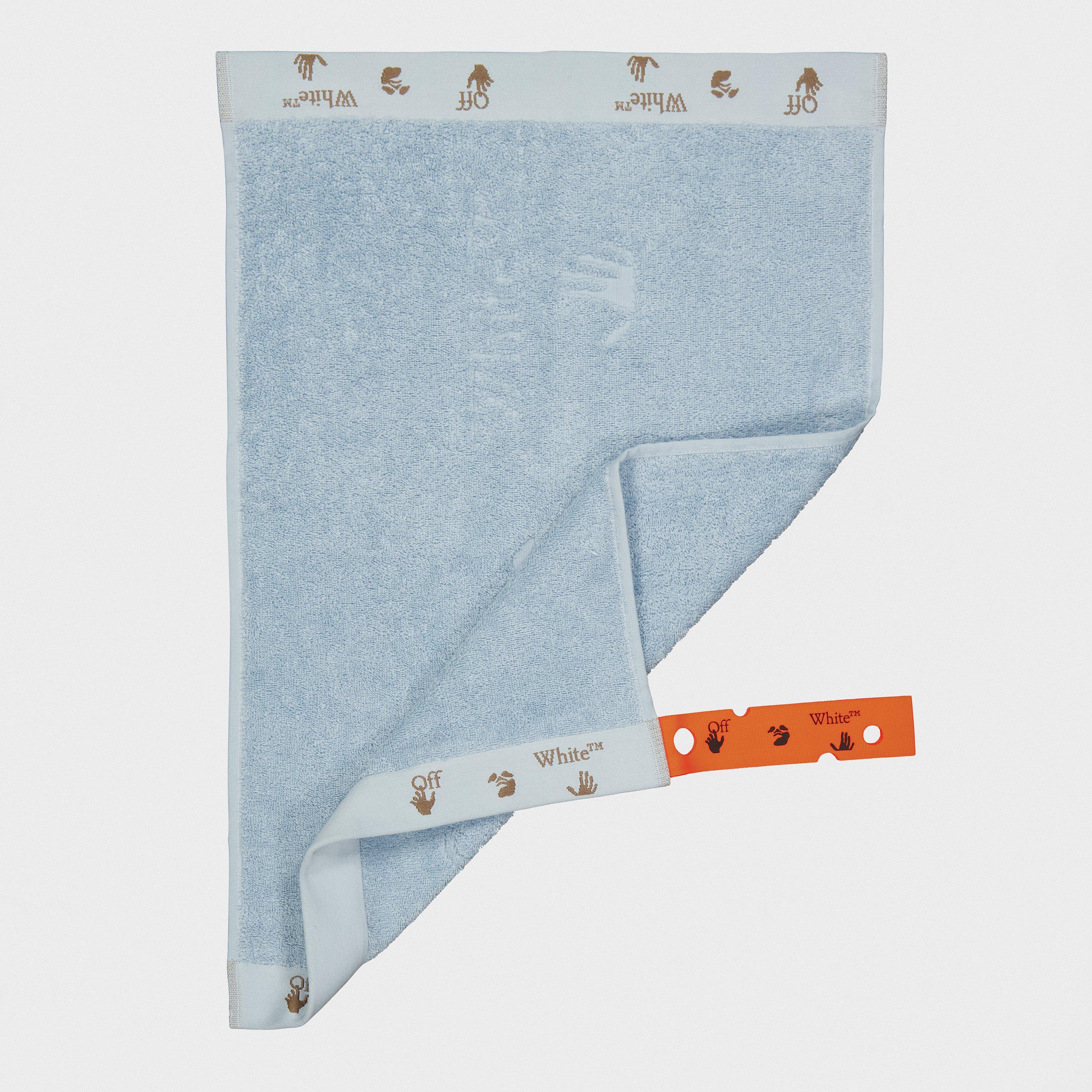 Baby Blue - Off White - Towel Set - 2