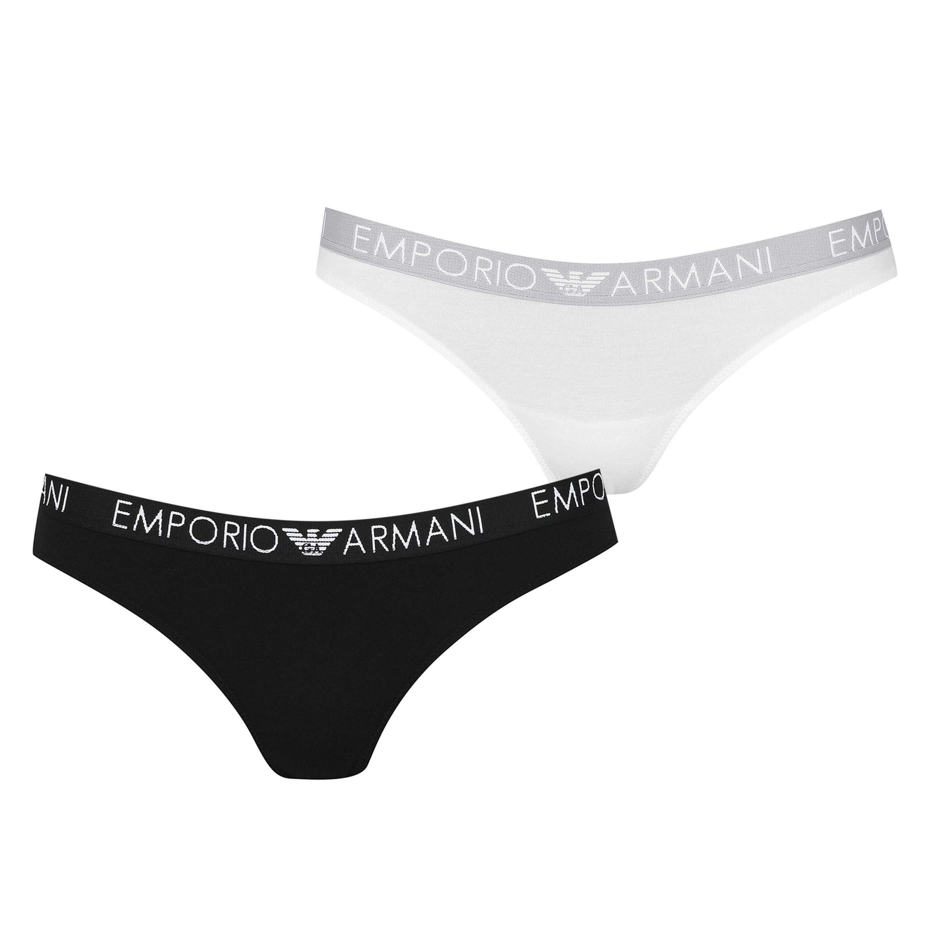 Wht/Blk 00911 - Emporio Armani - 2 Pack Brazil Brief - 1