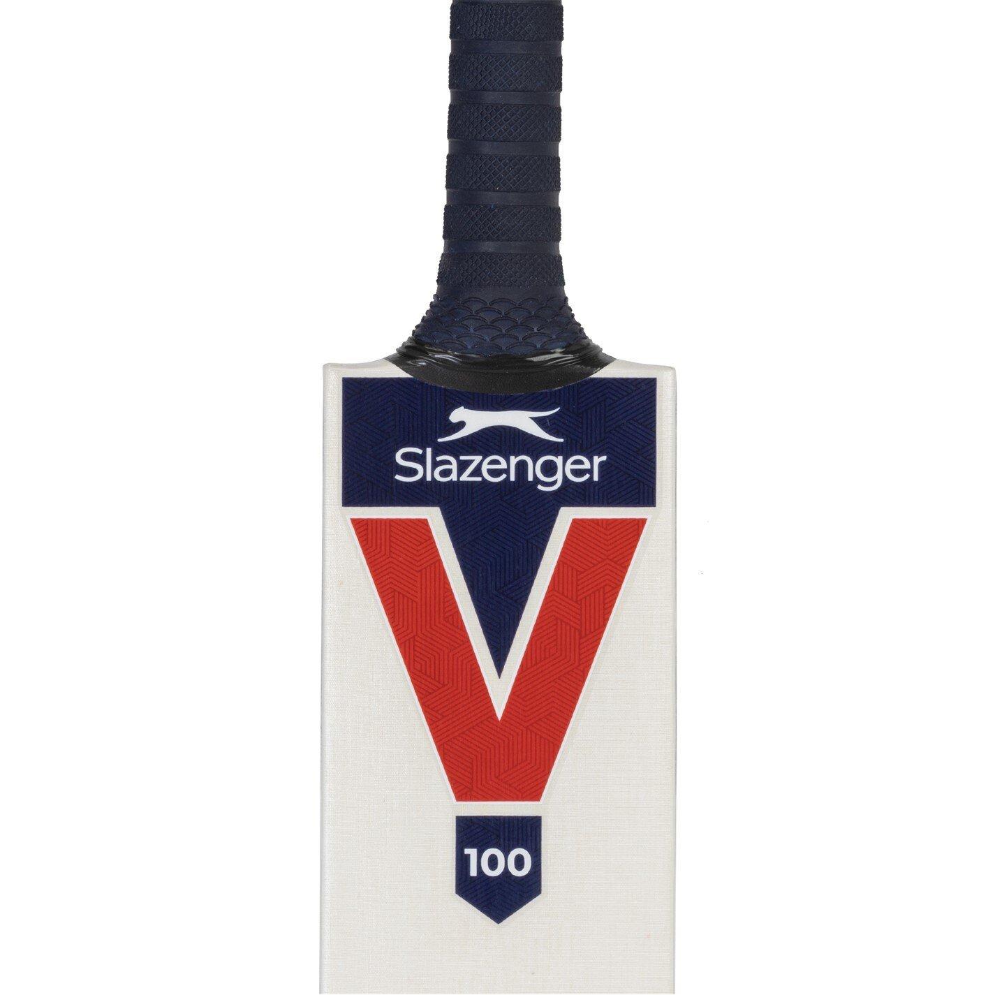 - - Slazenger - V100 Cricket Bat Juniors - 5