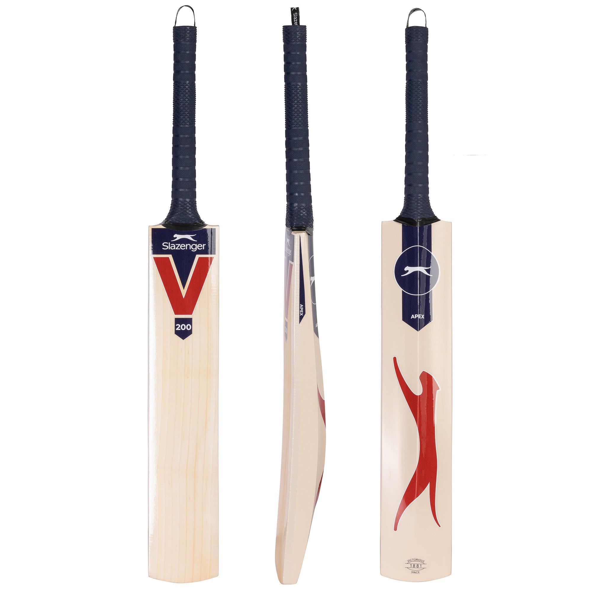 Blue - Slazenger - Apex V200 Cricket Bat Adults - 2