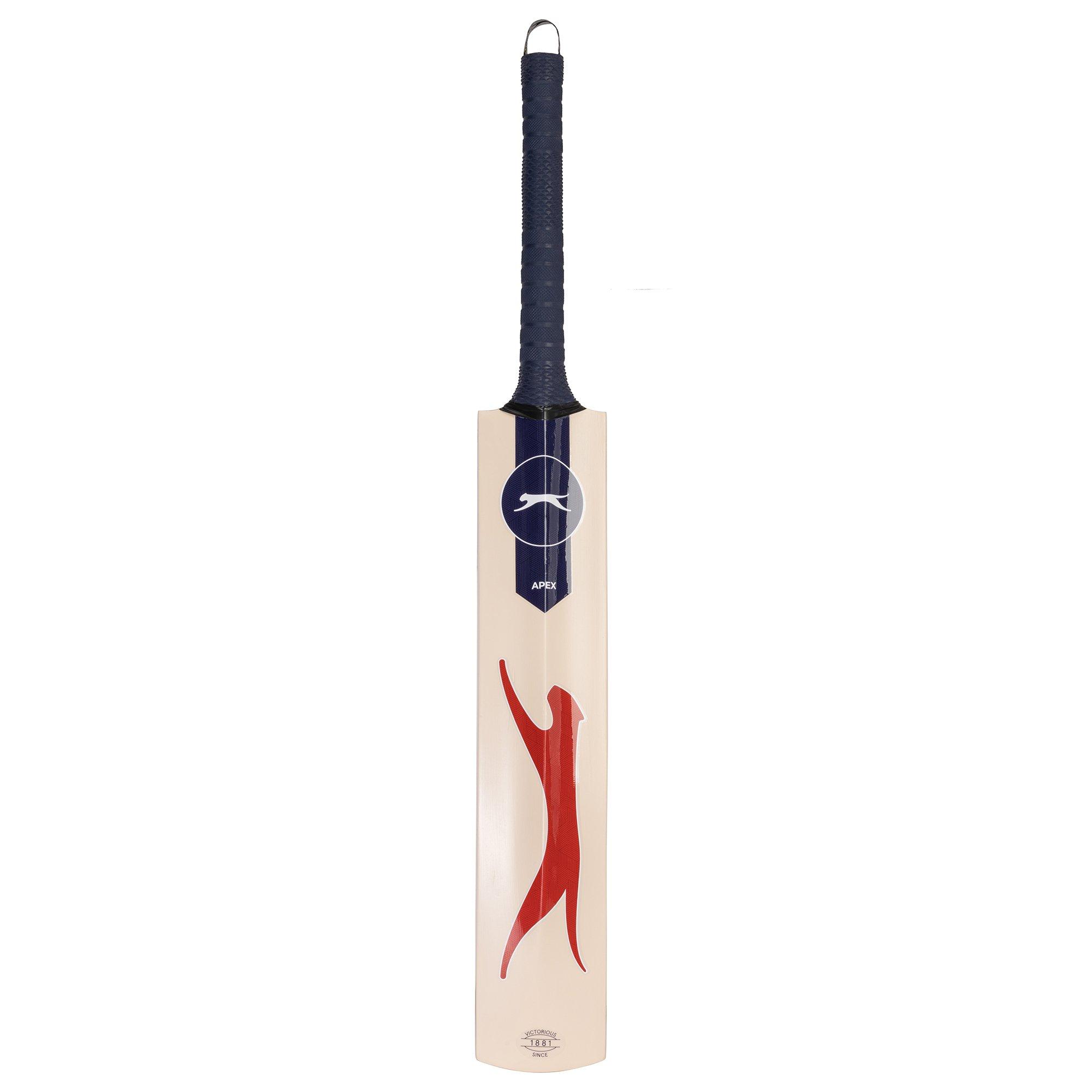 Blue - Slazenger - Apex V200 Cricket Bat Adults - 4