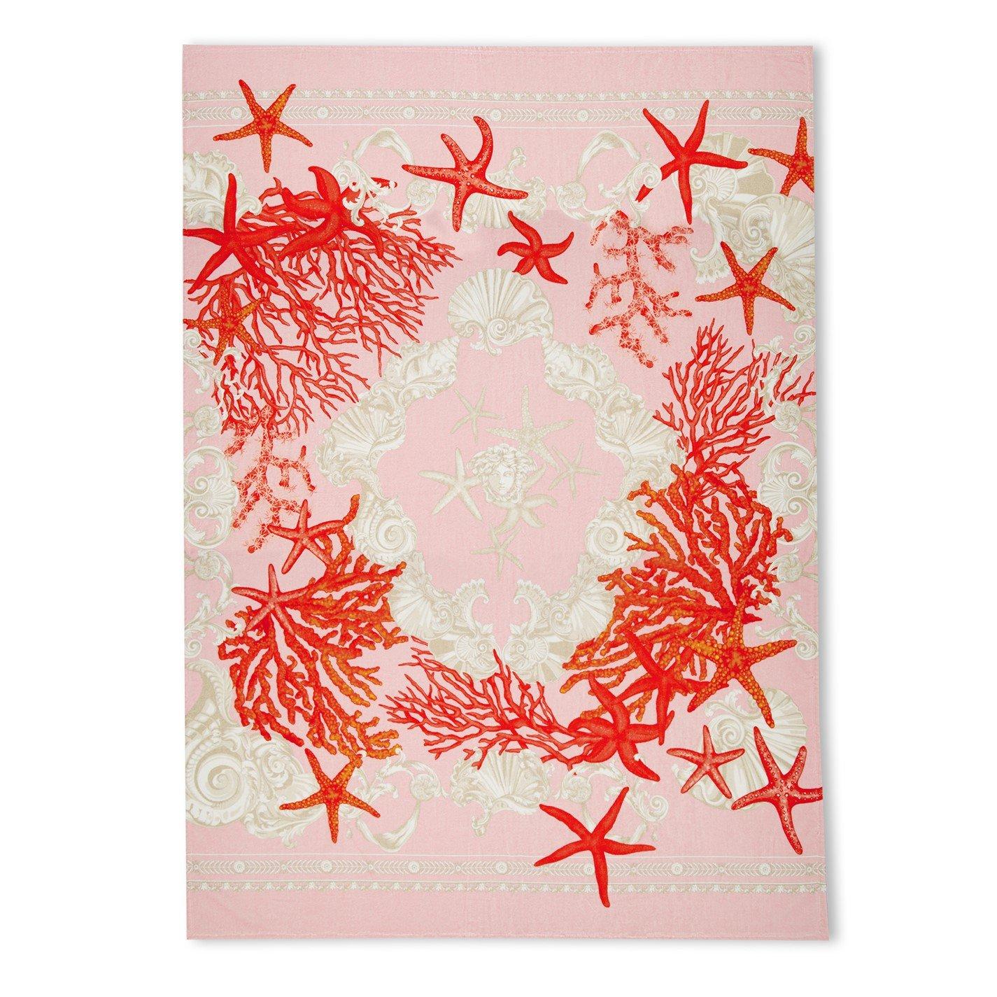 Versace Home  Barocco Bath Sheet - Rose And Coral - Bath Sheet