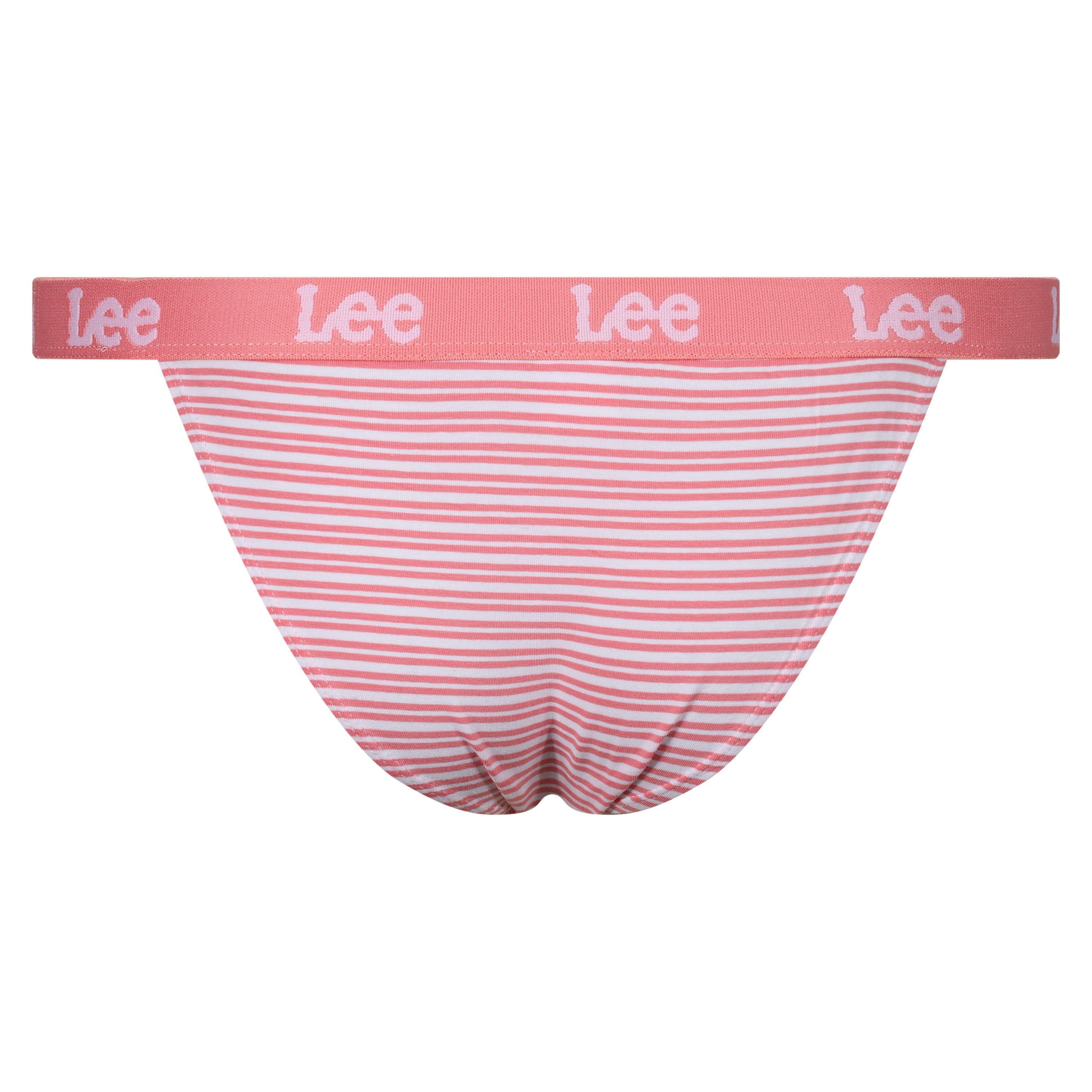 Pink/Stripe/Gry - Lee - Tanga Briefs 3-Pack - 7